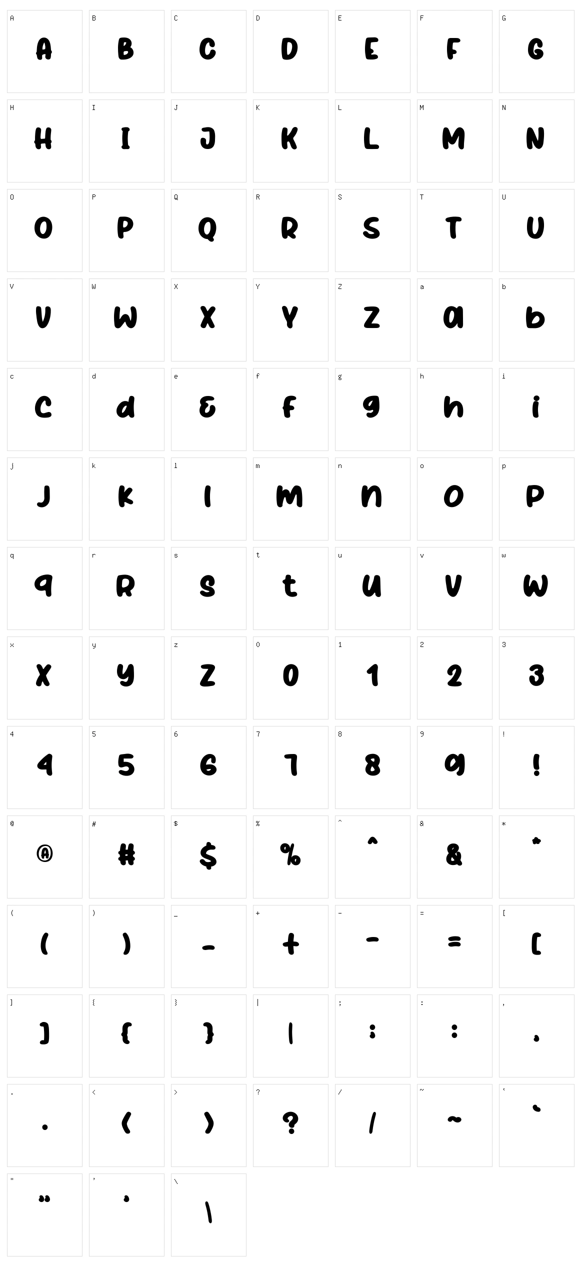 Thursday Routine Character Set