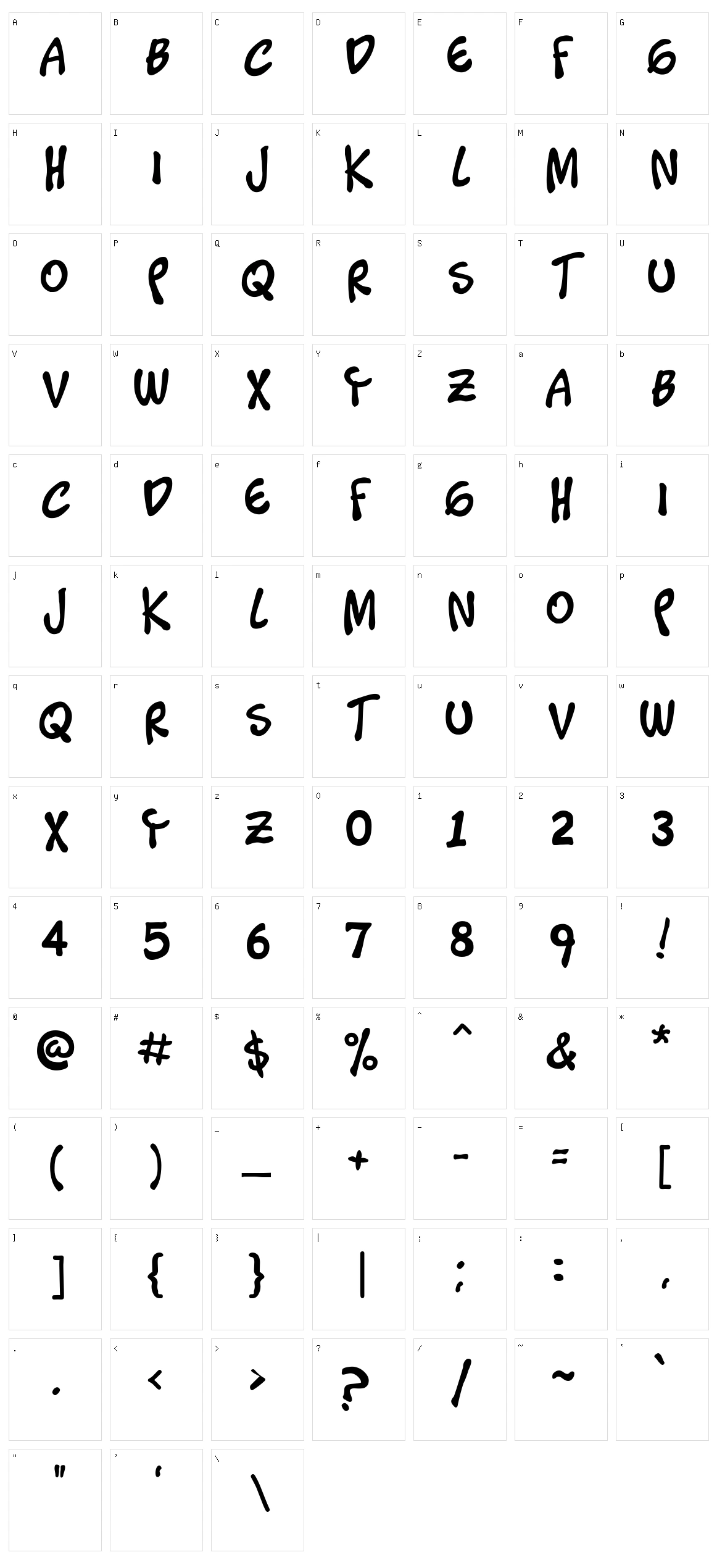 Timotheos Character Set