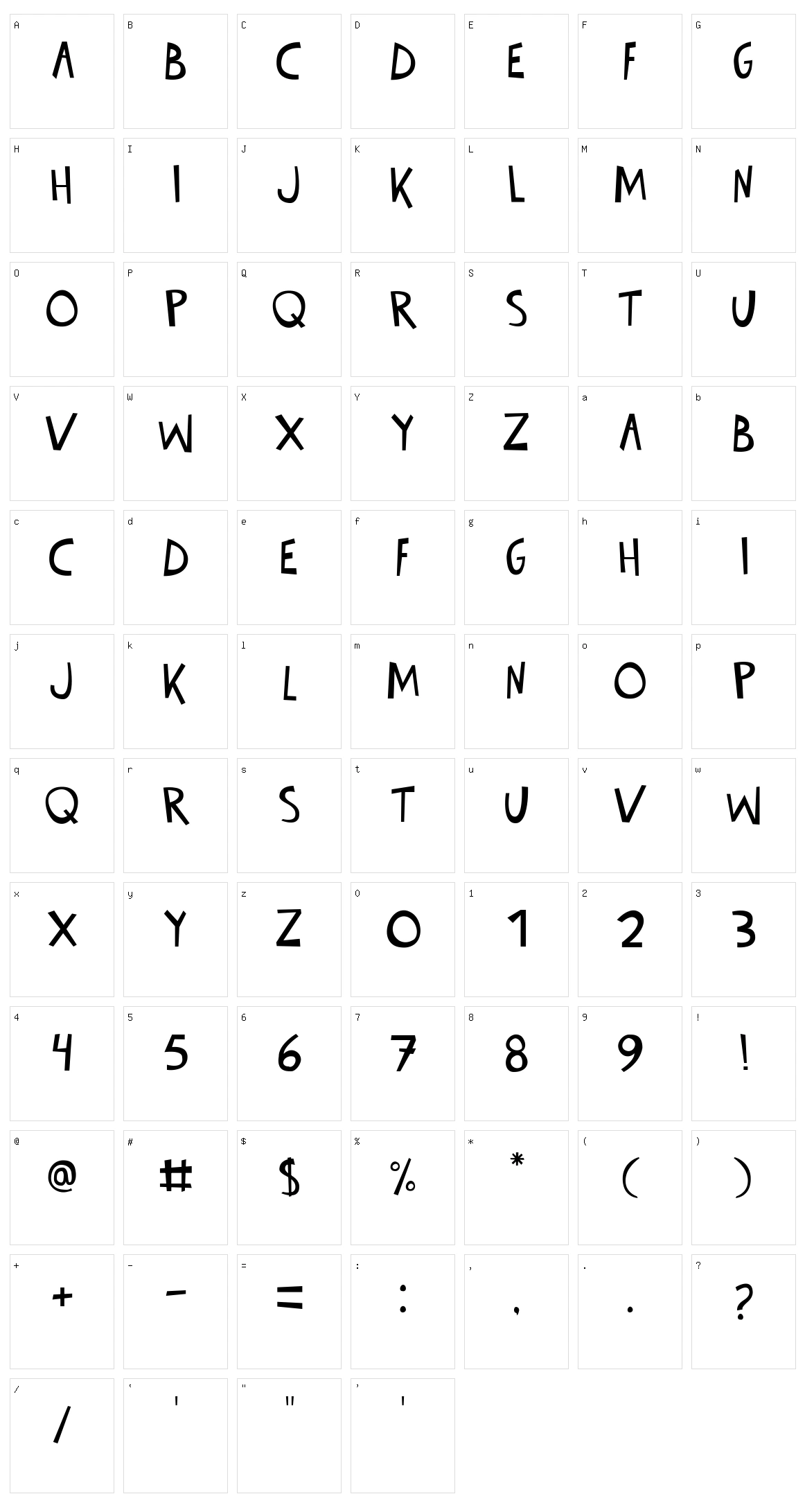 Totally Oilsome Character Set