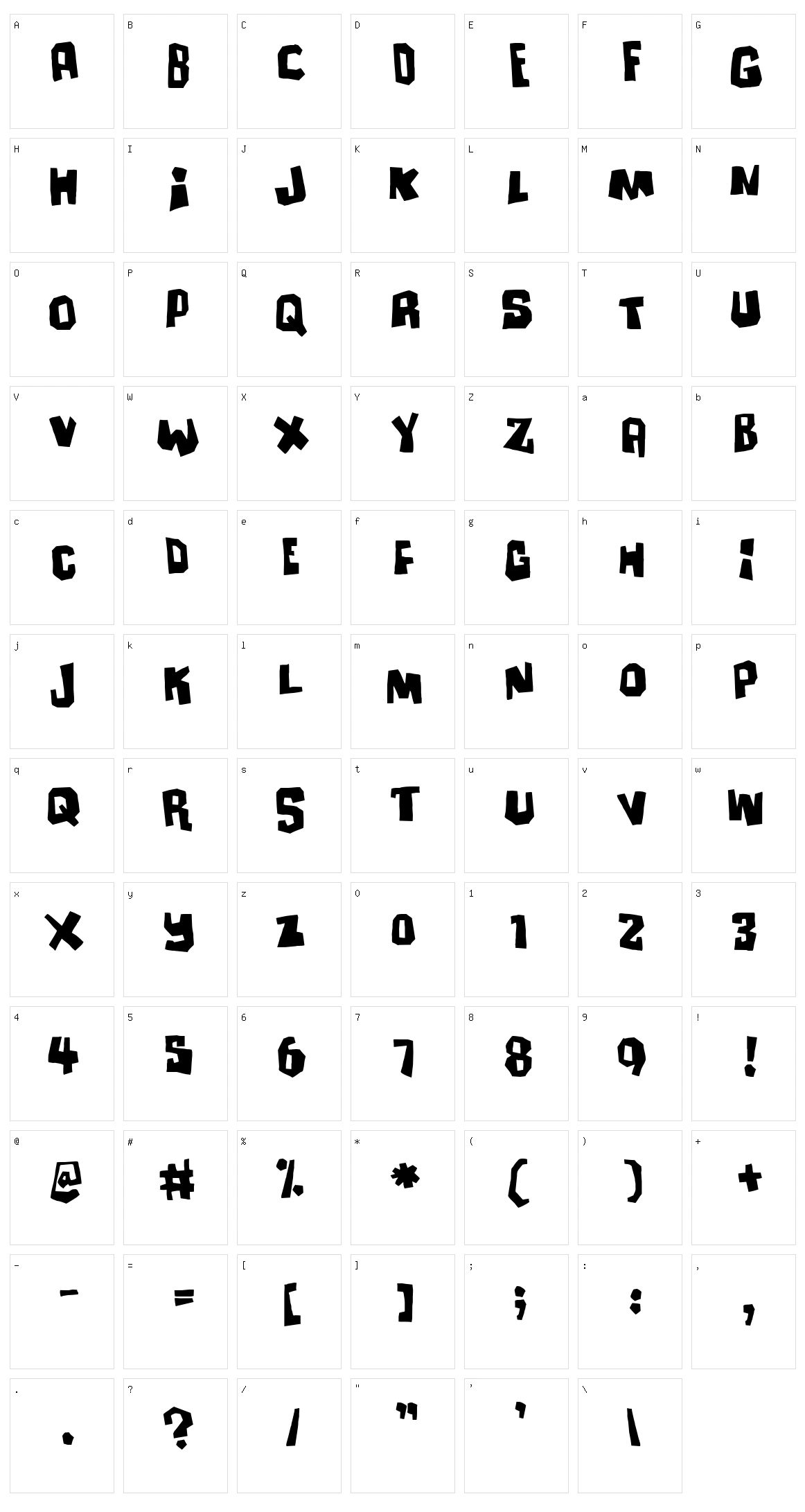 Ultimatum Character Set