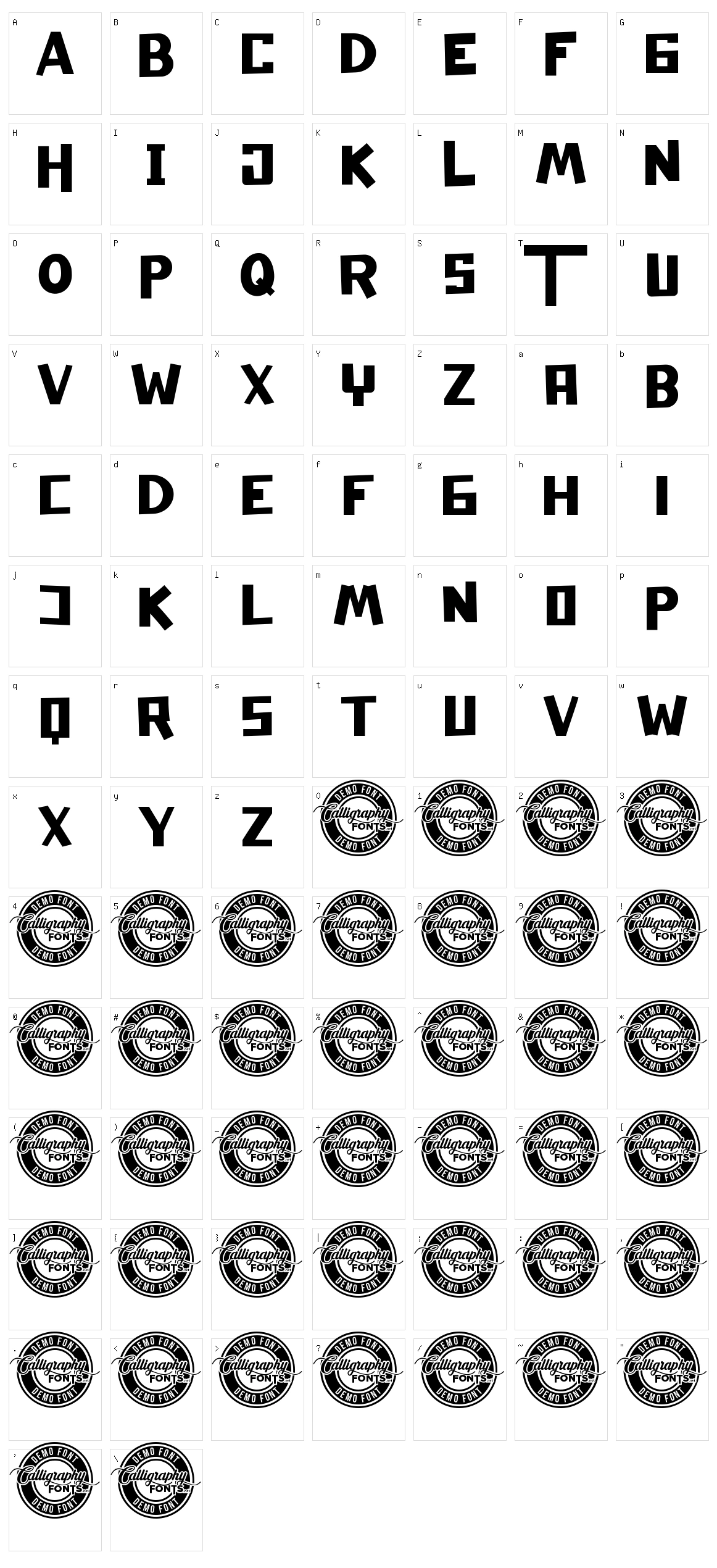 Ultramoon Character Set