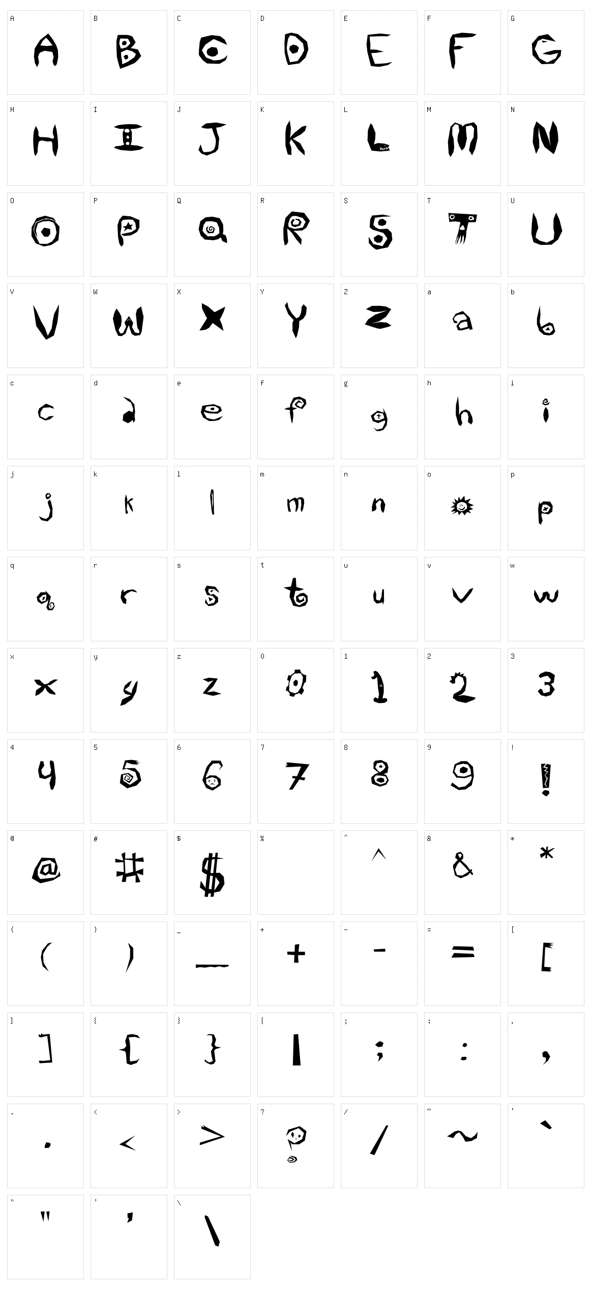 Utopian Law Character Set
