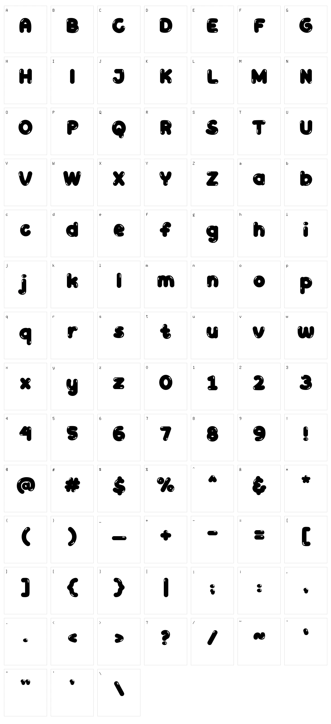 Valoon Character Set