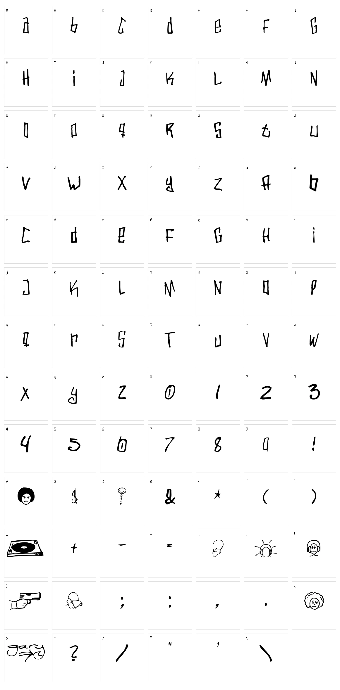 Varbee Character Set