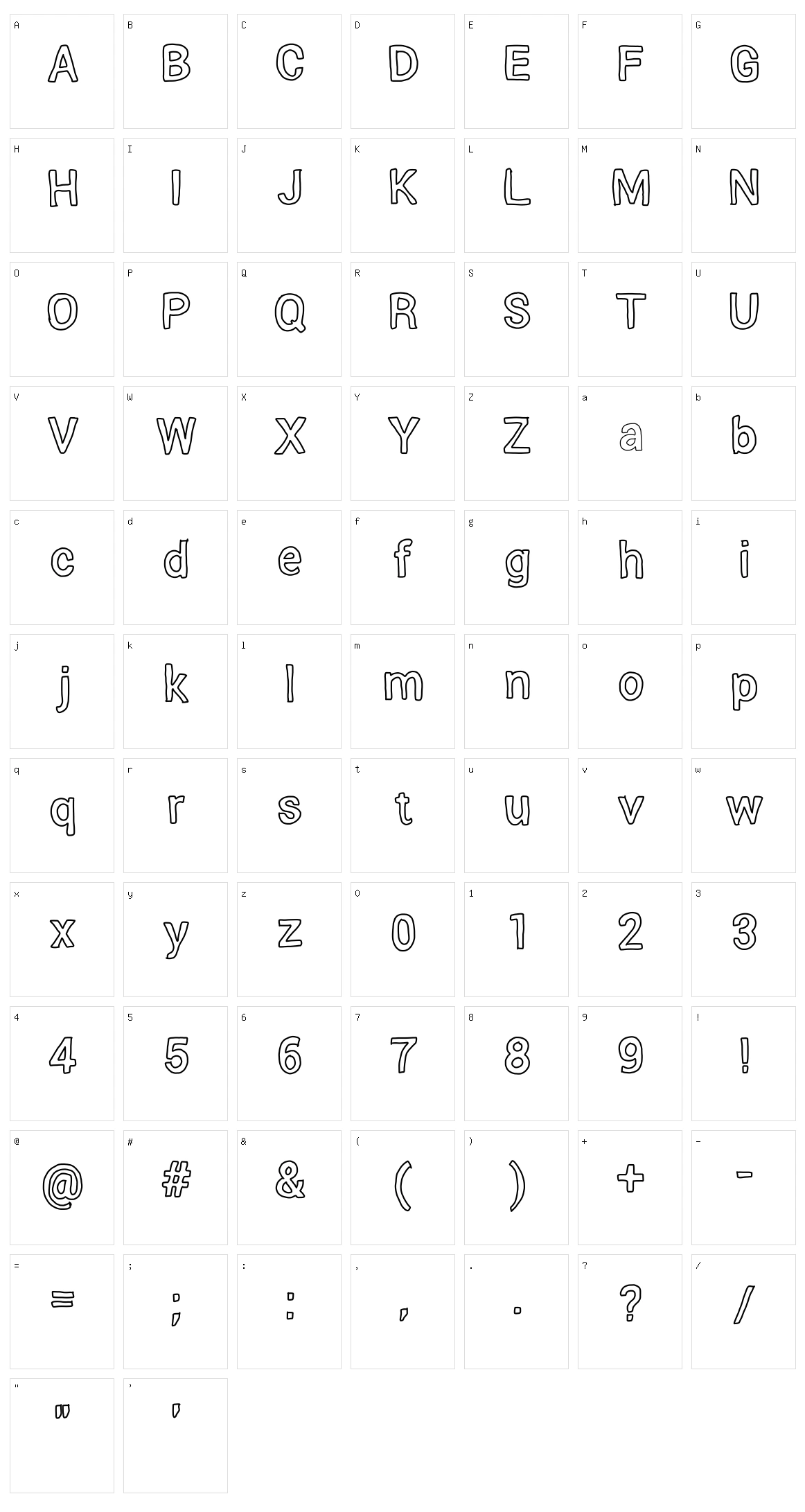 Verumai Character Set