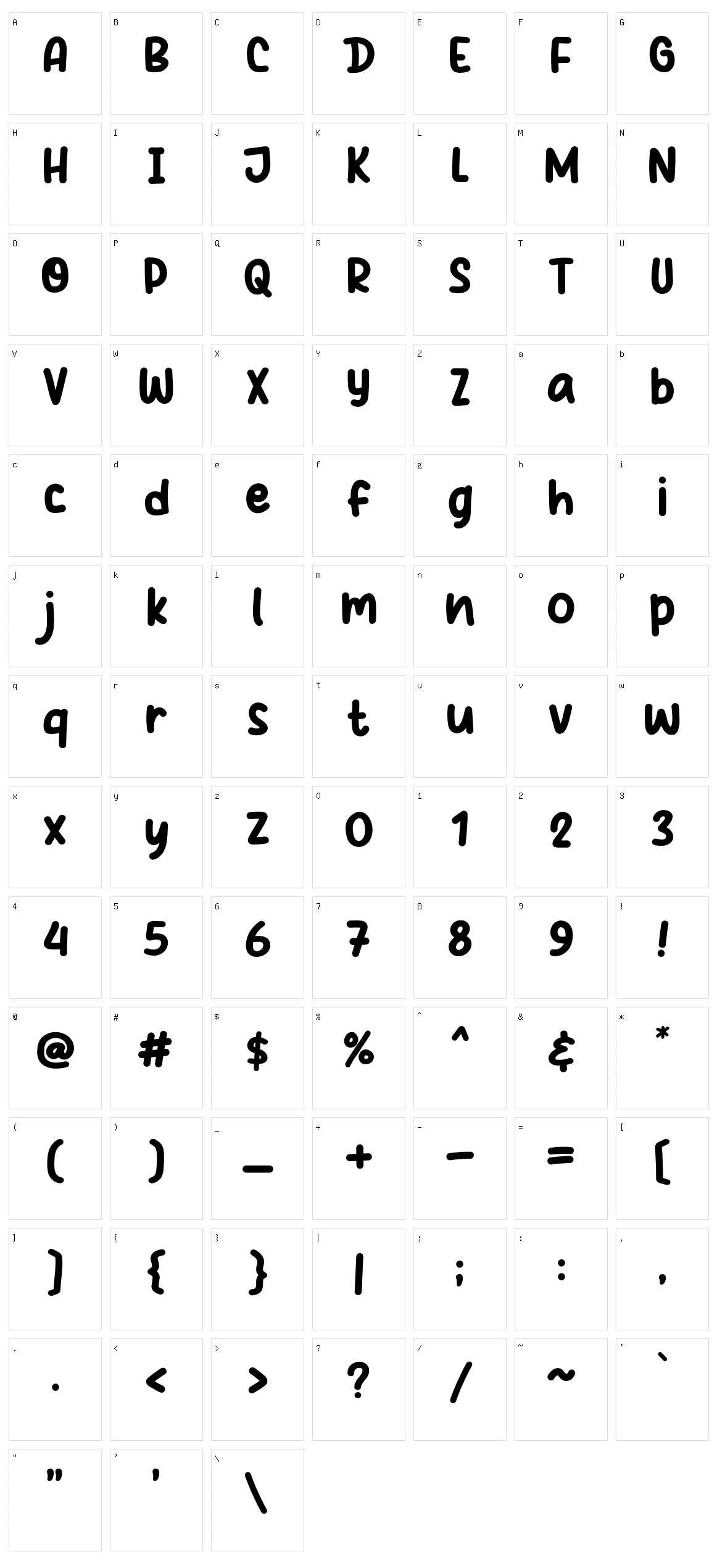 Violet Smile Character Set