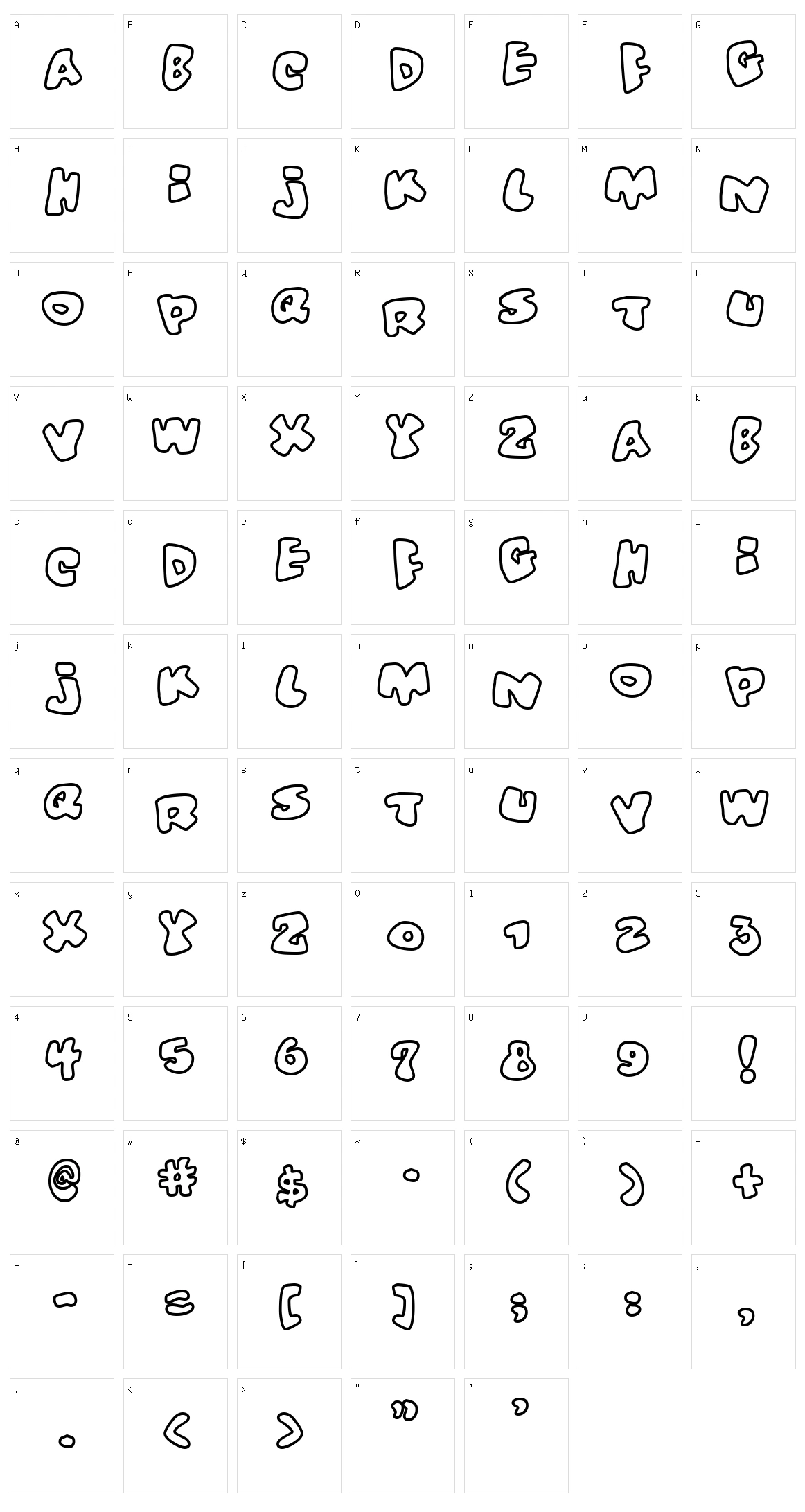 Vitamin Character Set