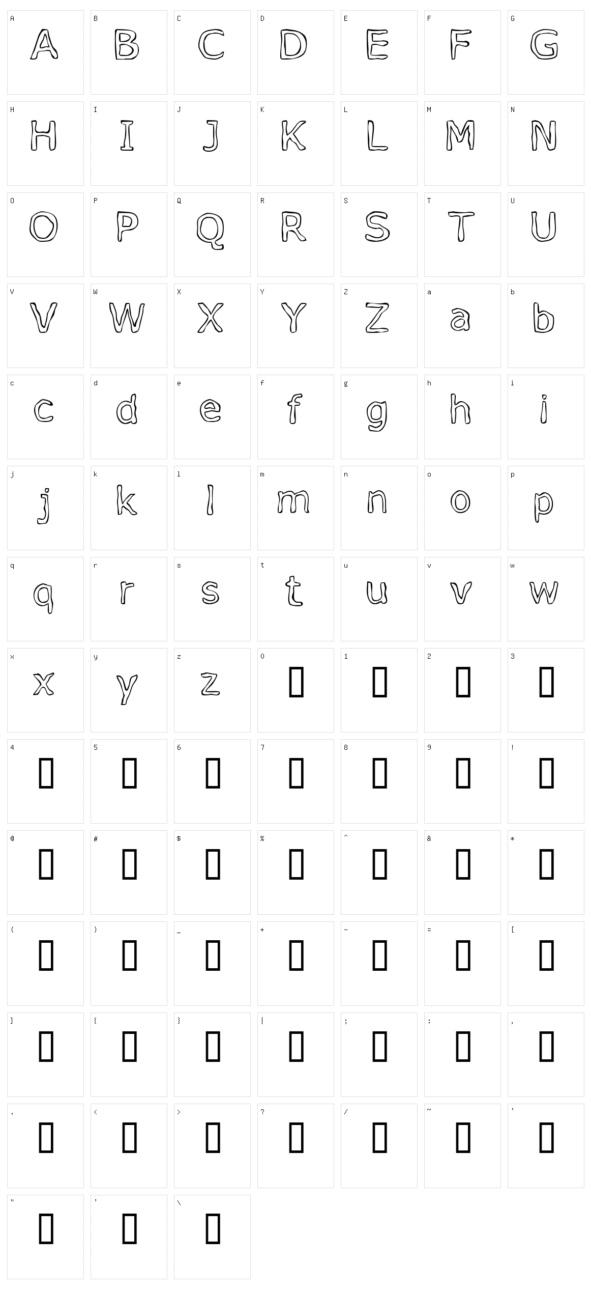 VOpen Character Set