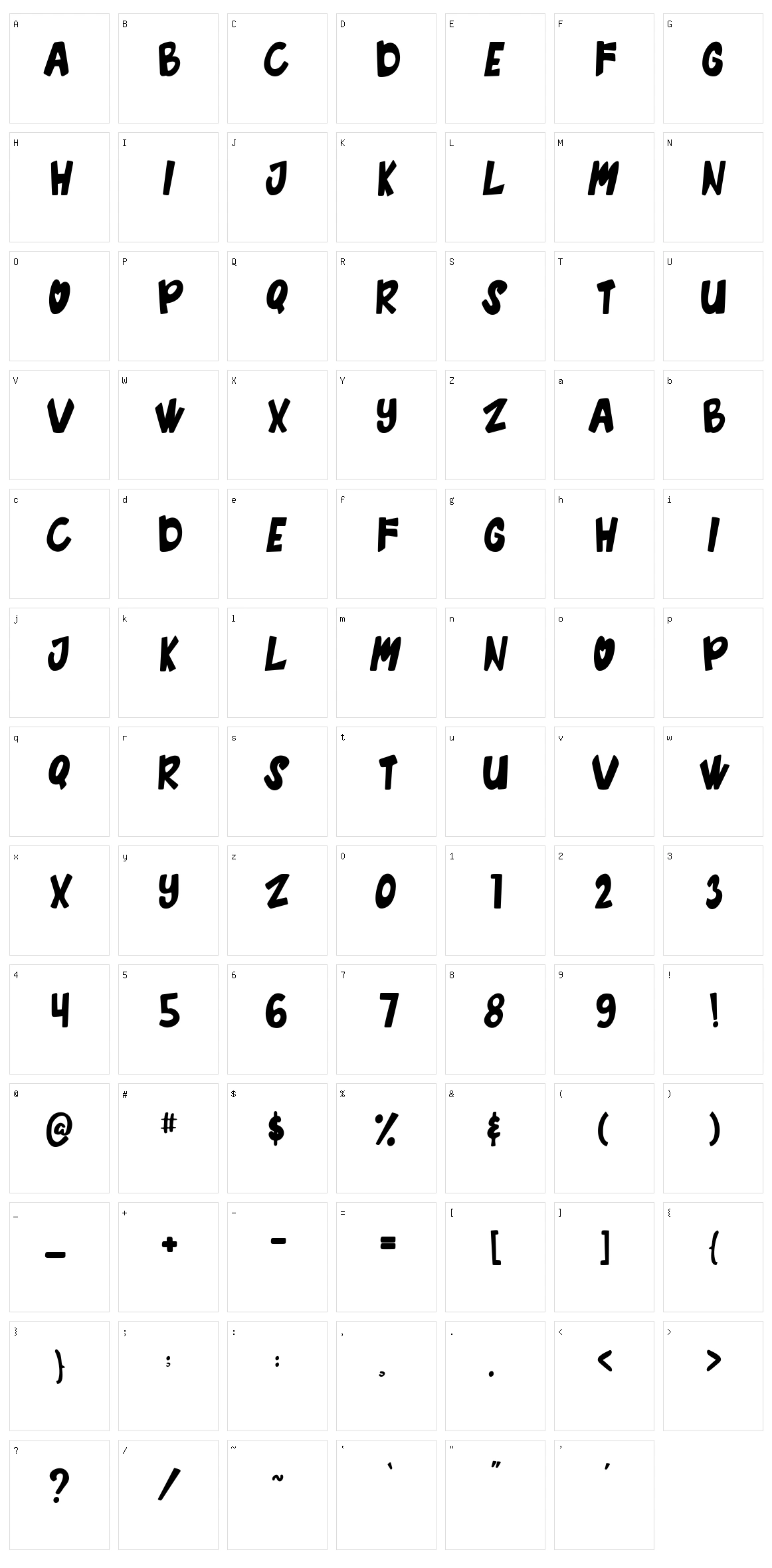 Waffle Crisp Character Set
