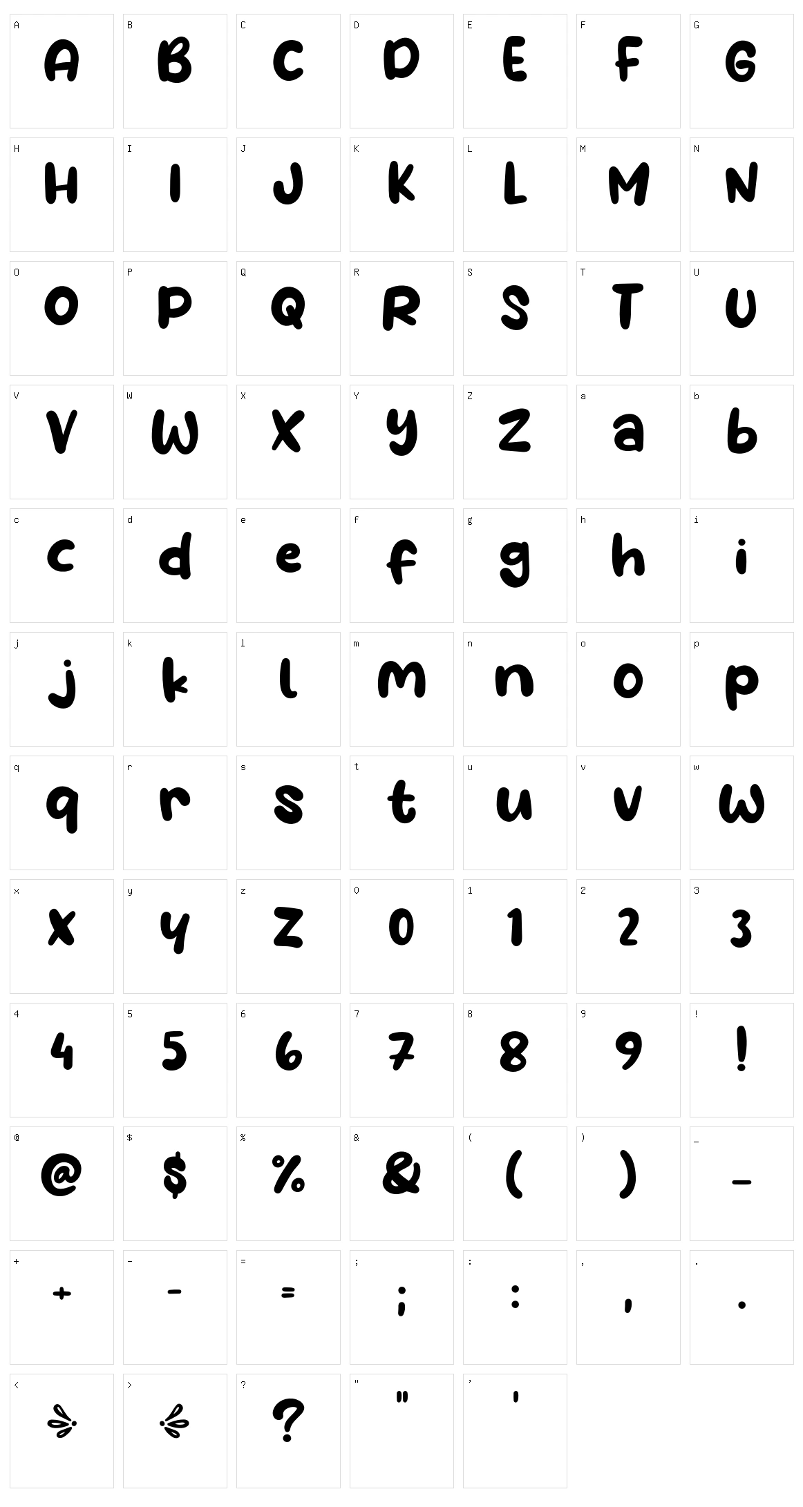 Water Galon Character Set