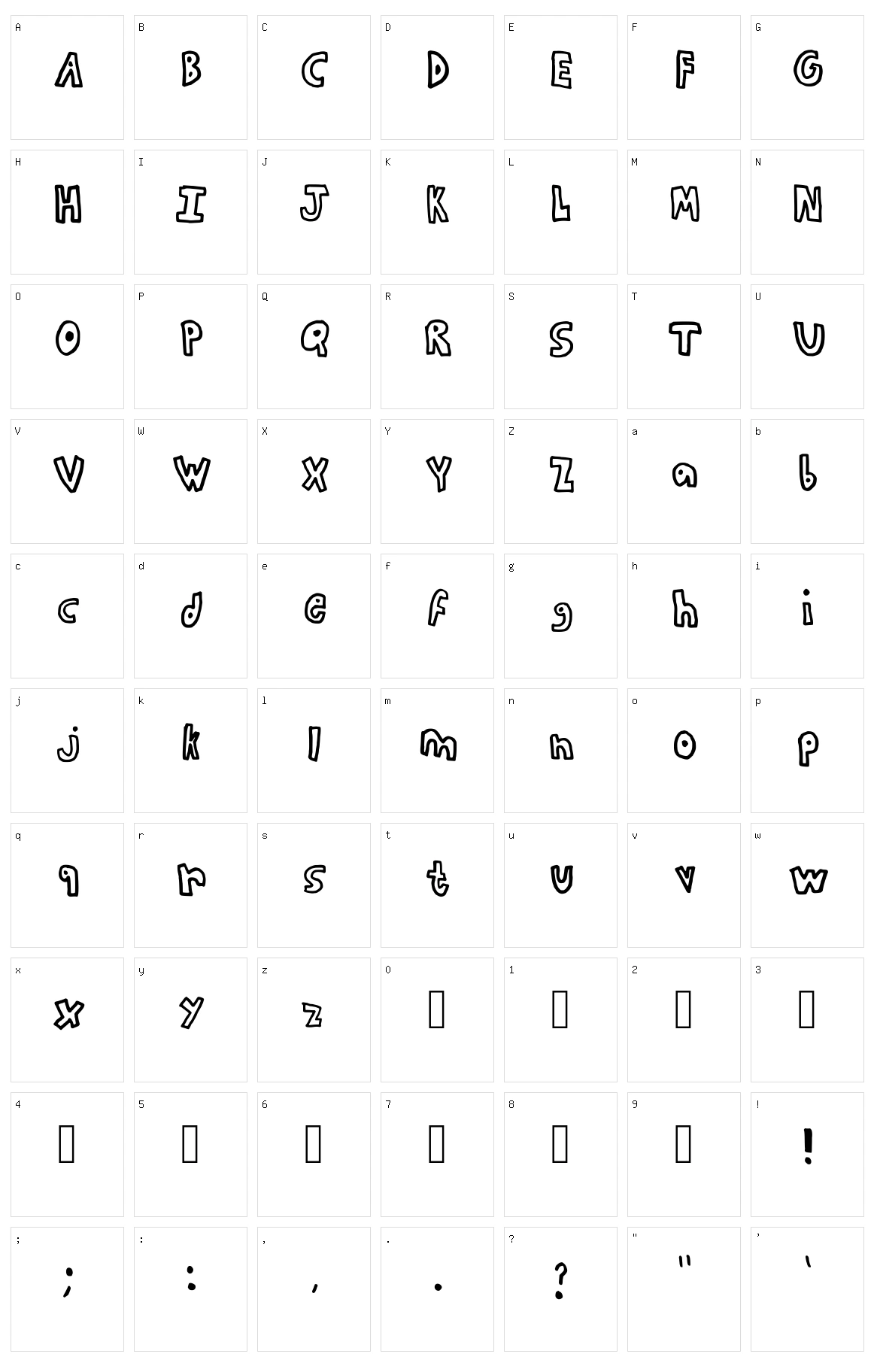 Wave Blocks Character Set