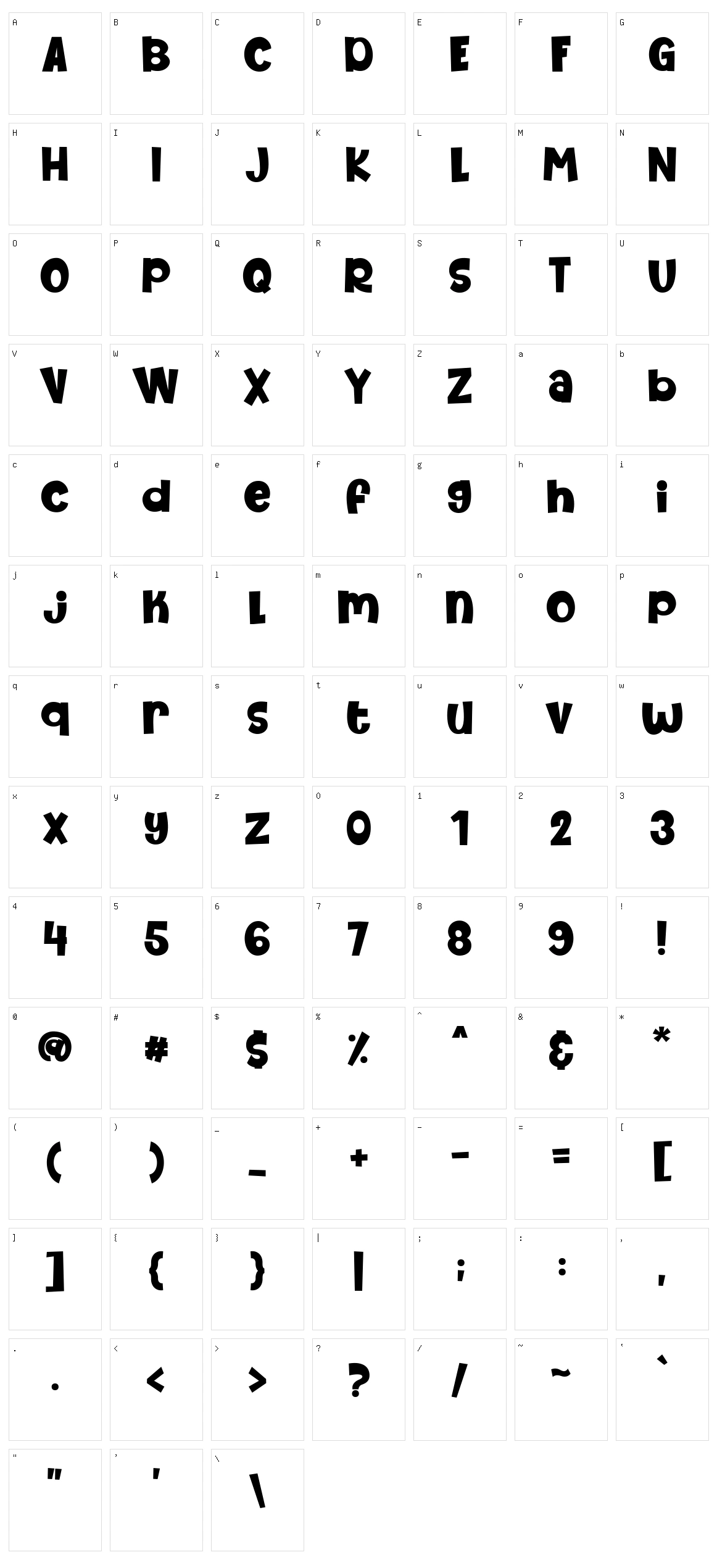 We Are Allstar Character Set