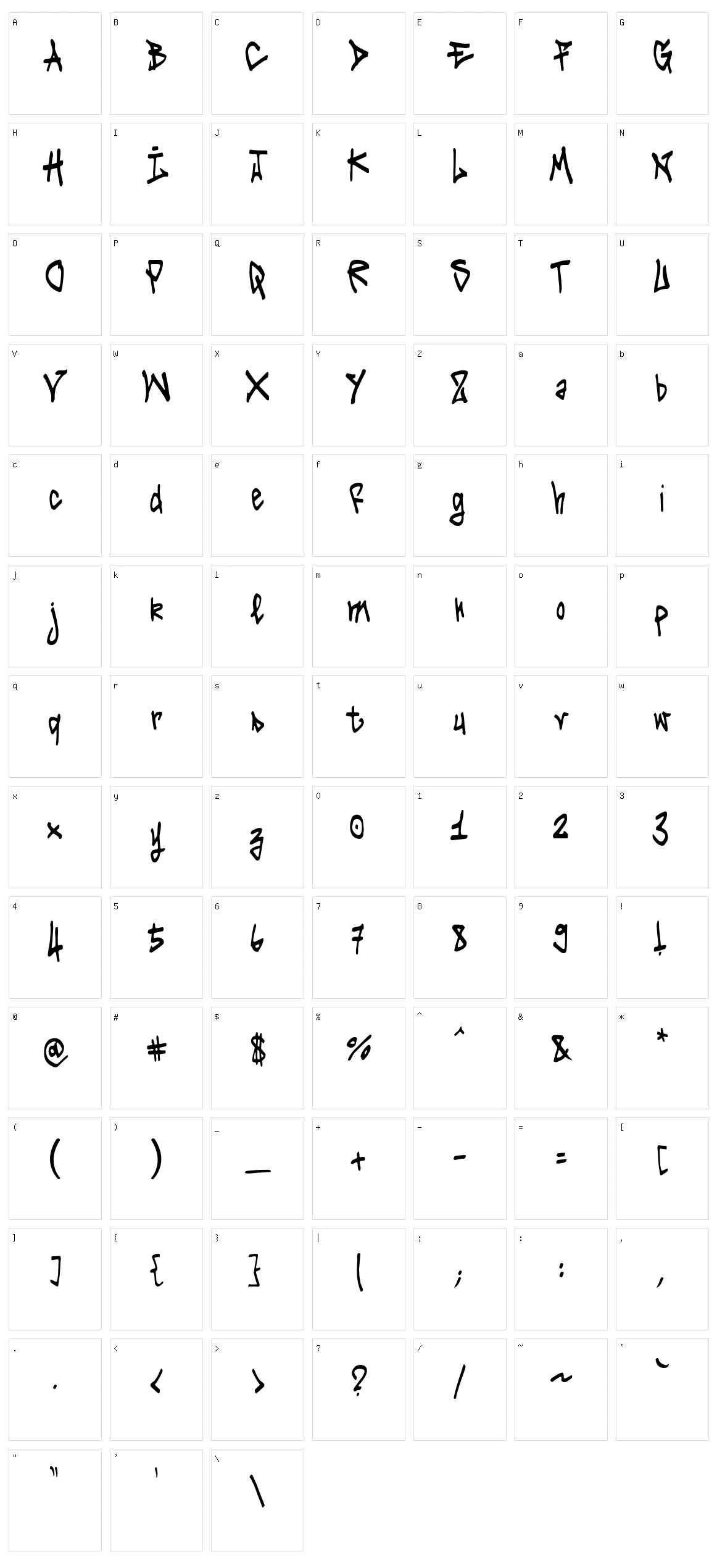 Tag It Yourself Character Set