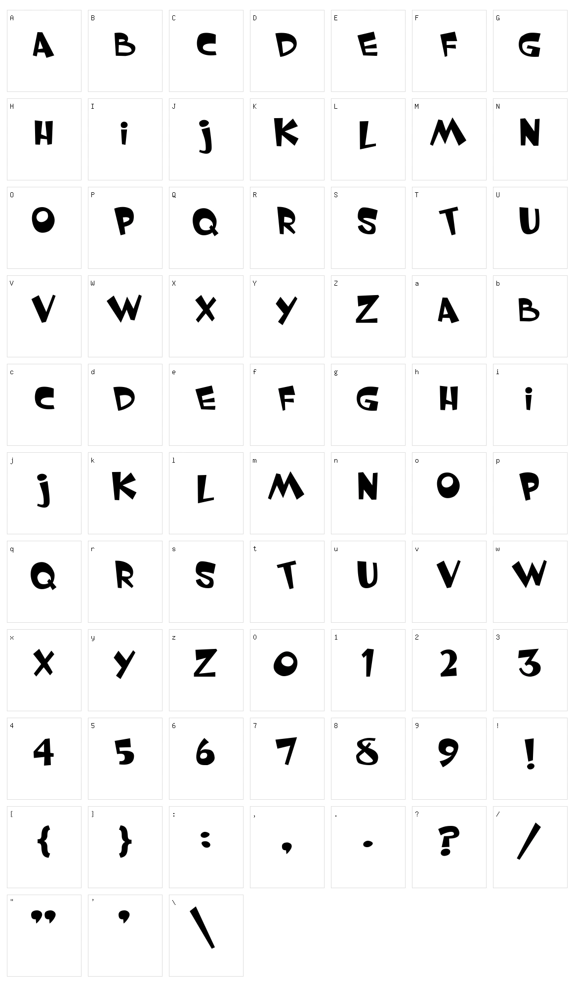 Whimsy Character Set