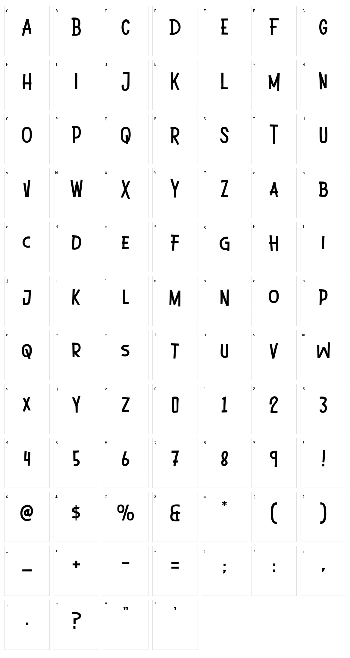 White Smile Character Set