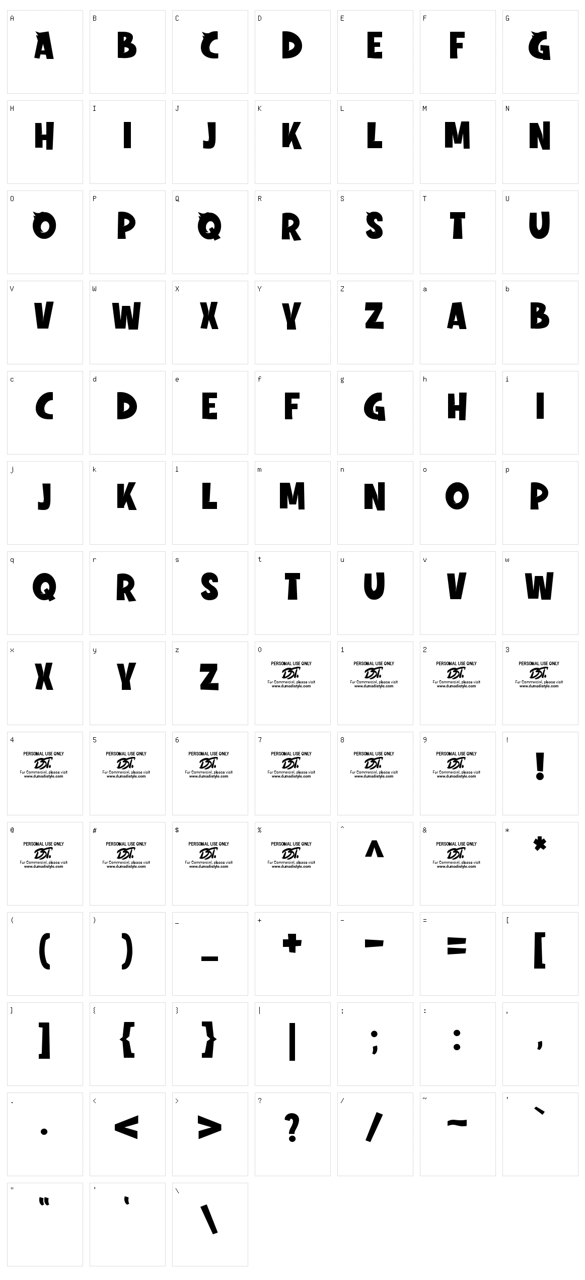 Whoody Character Set