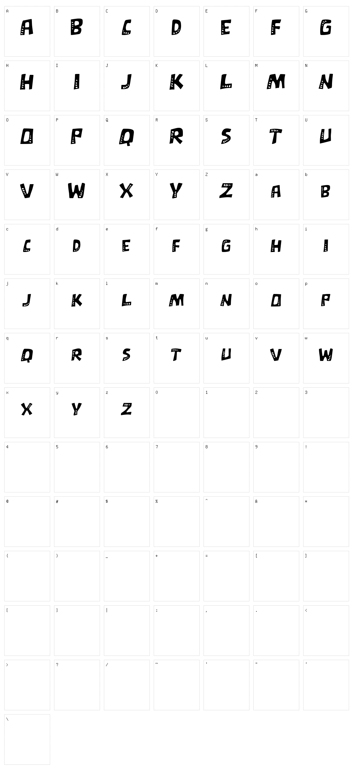 Whynot Character Set