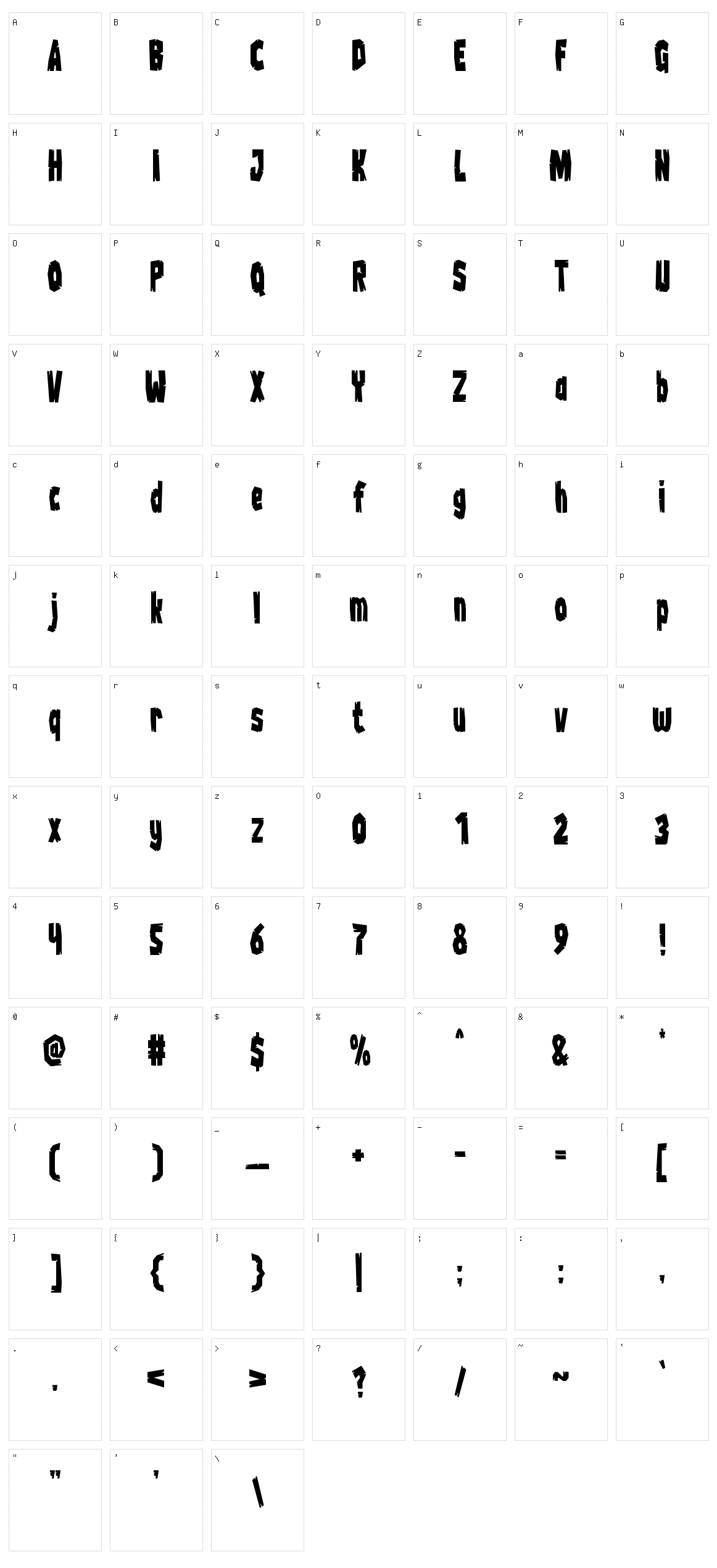 Wood Chop Character Set