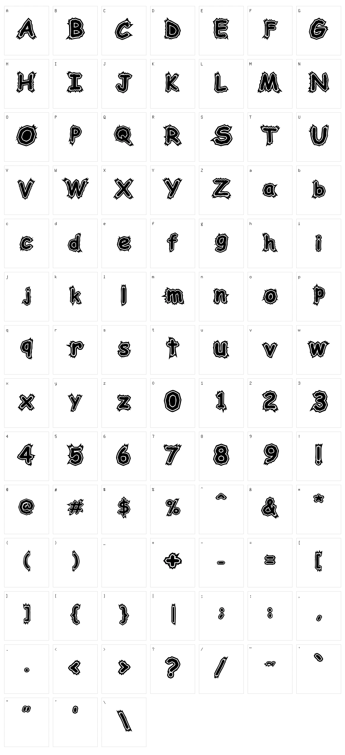 Woodcutter Electric Character Set