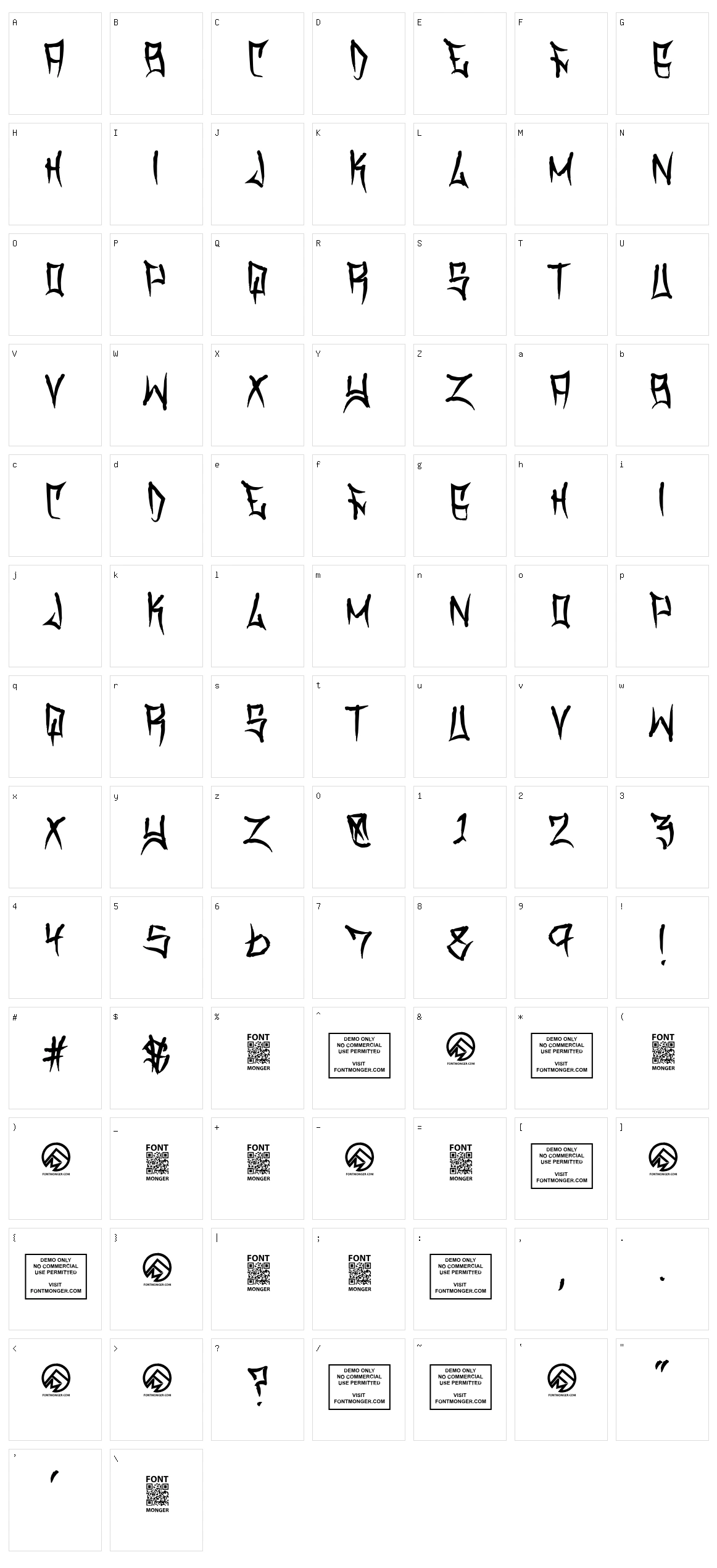 Travis County Character Set