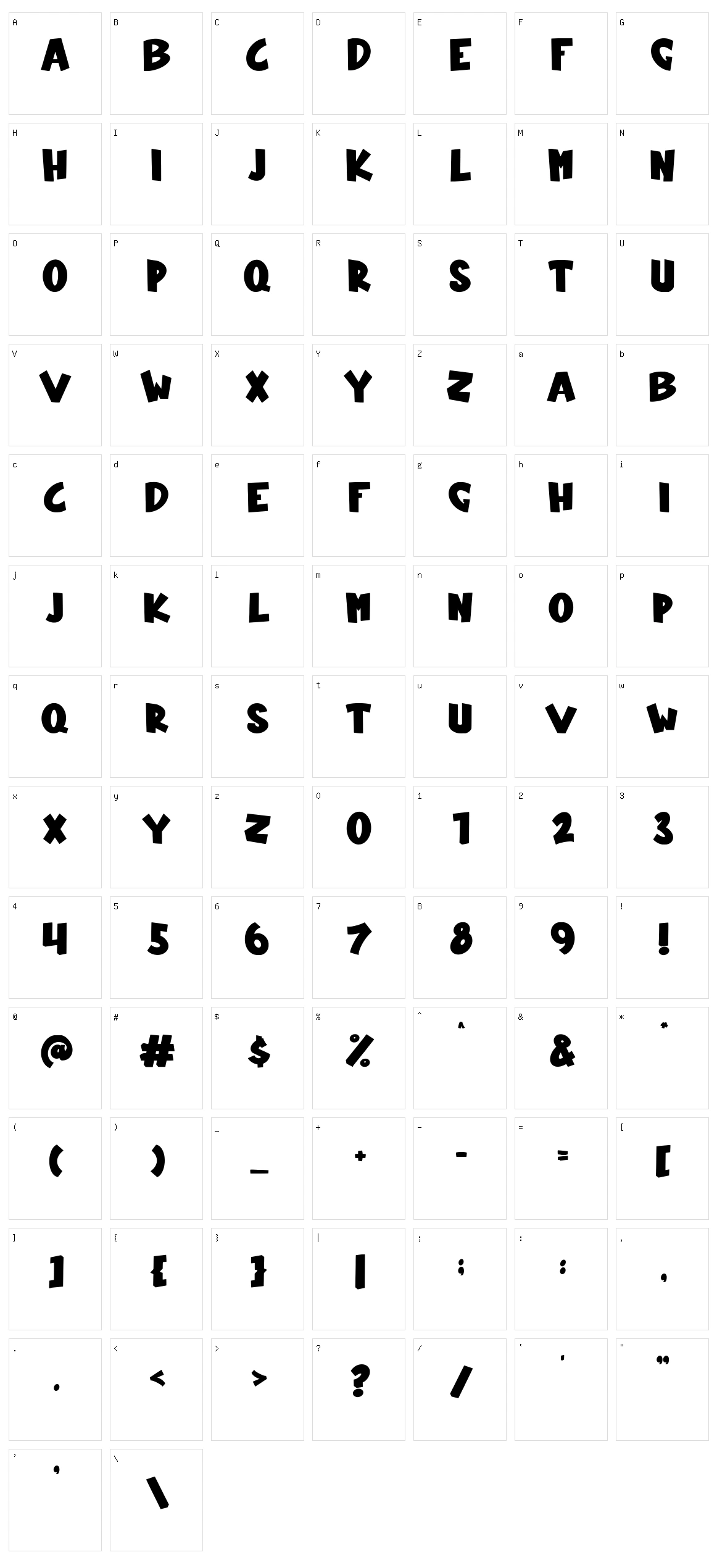 Xmas Bells Character Set