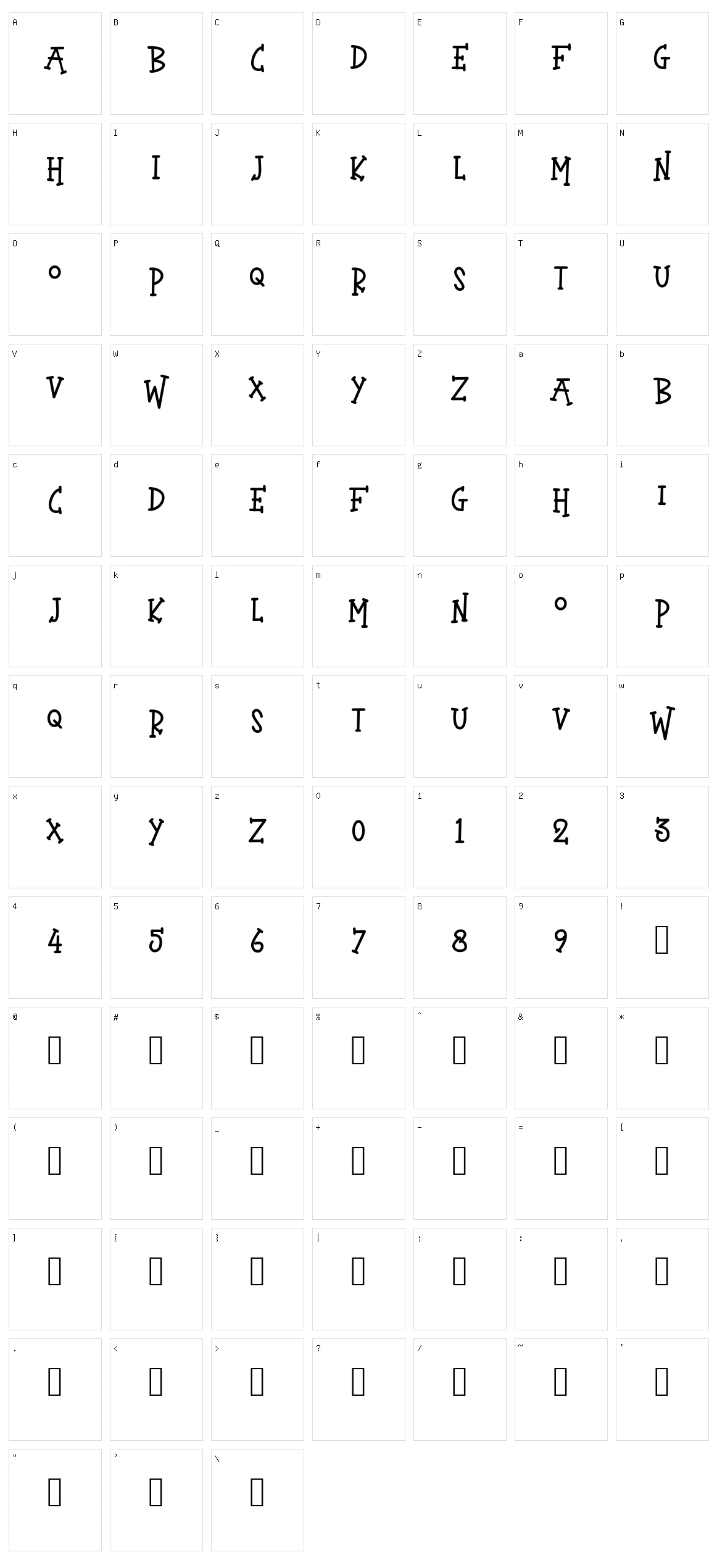 Yellow bounce Character Set