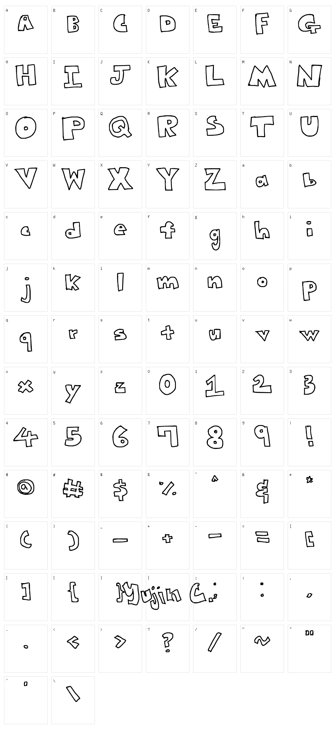 Yujin Bubbles Character Set