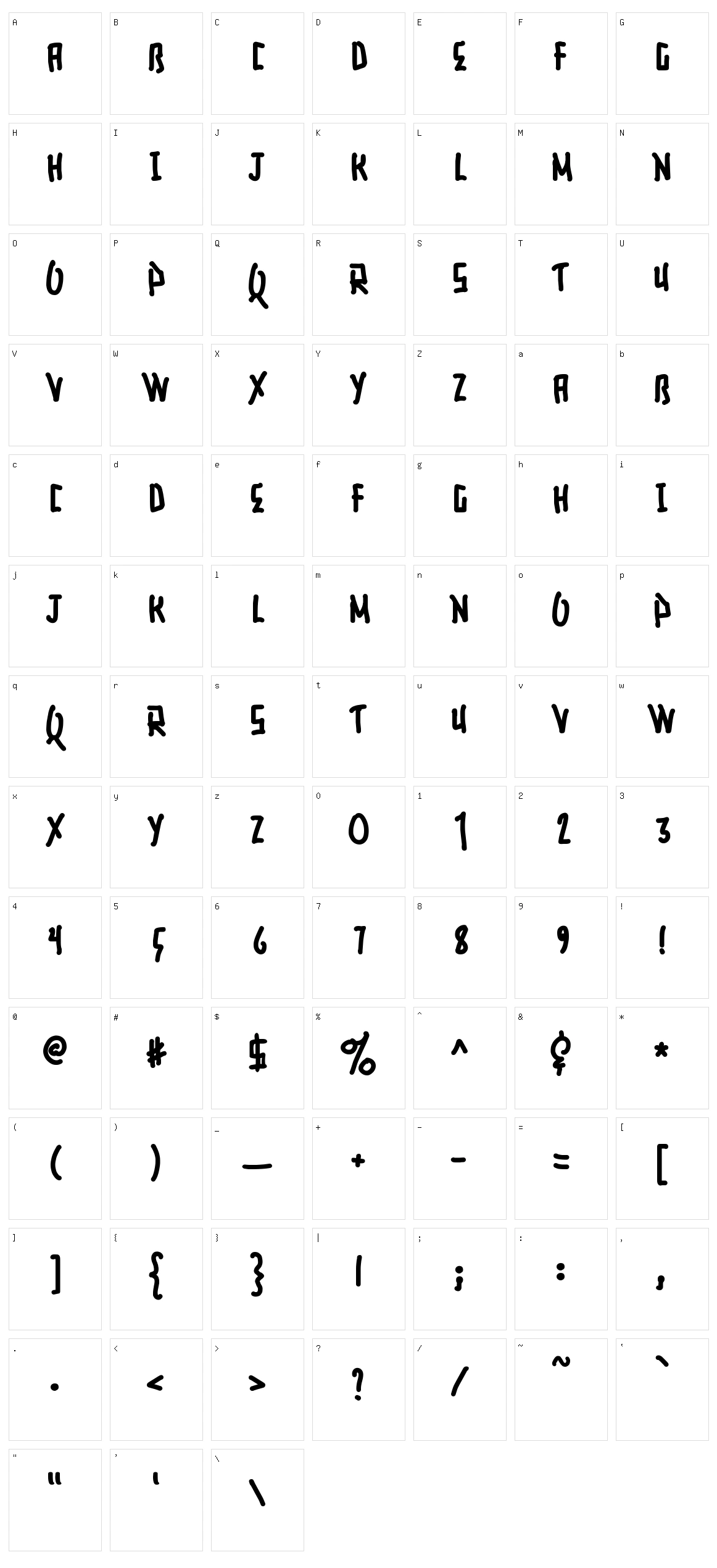 Elusive Character Set