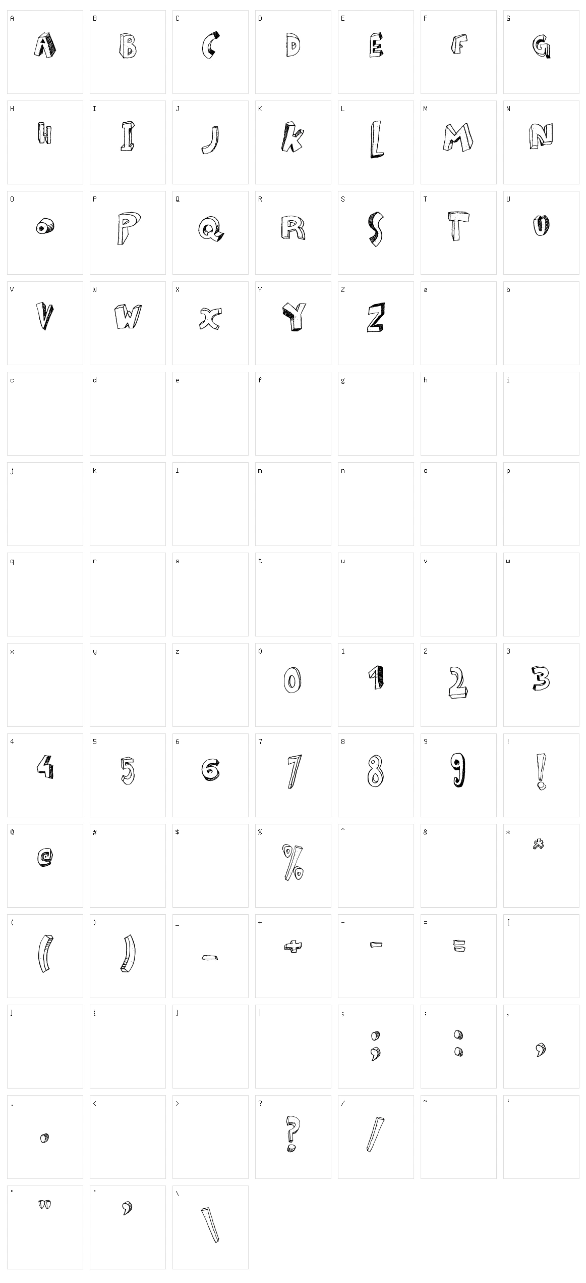 Zou Character Set