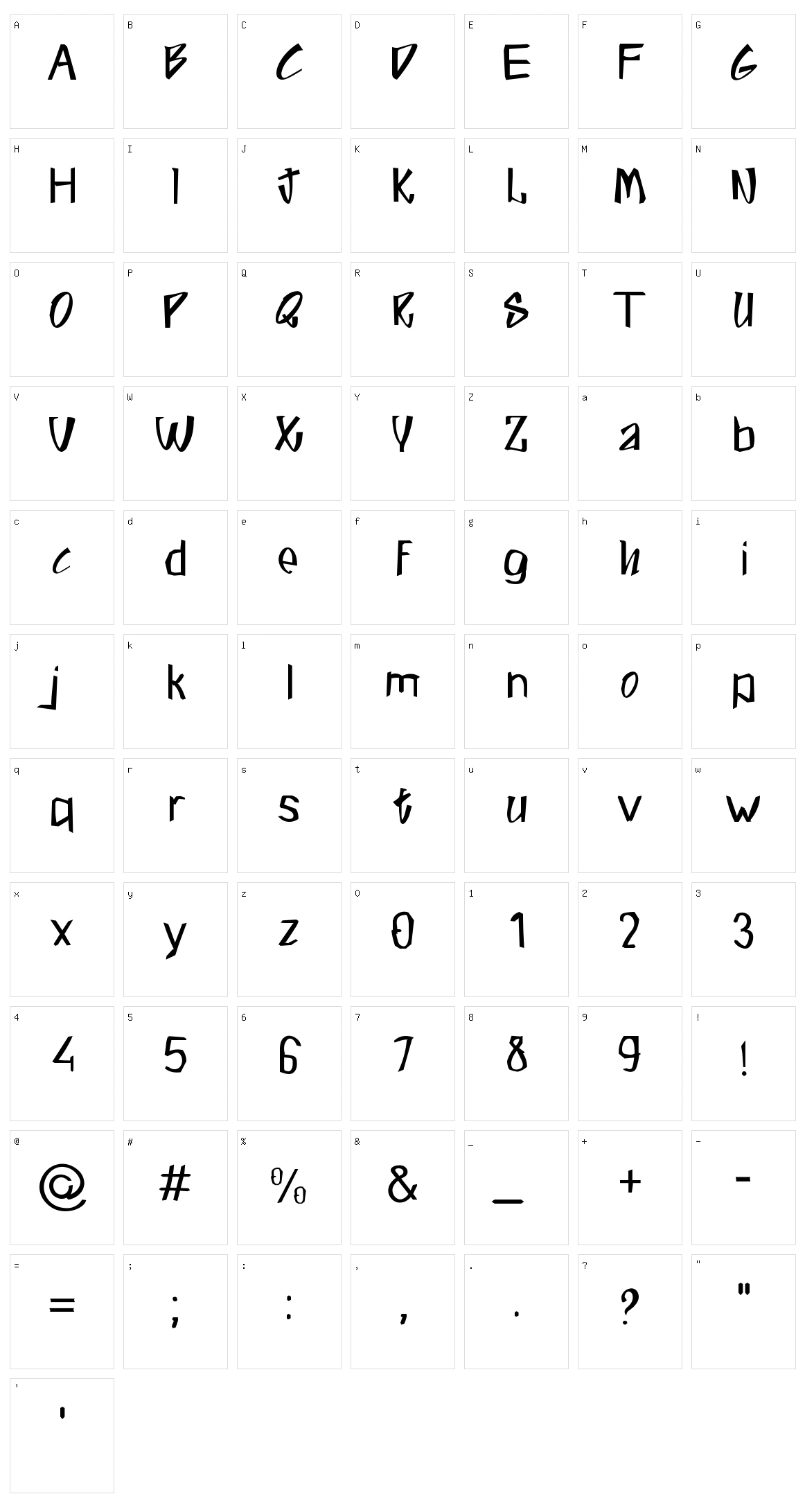 Black Mother Character Set