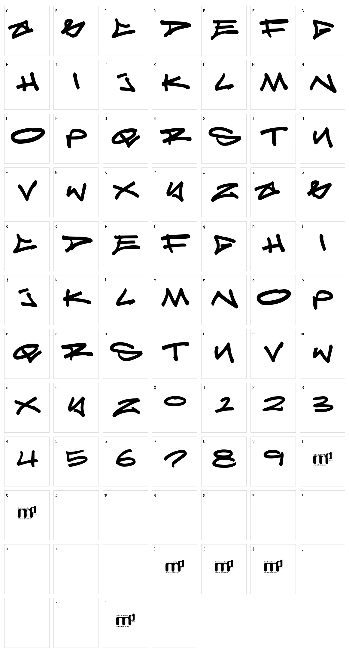 Reticulum 3 Character Set