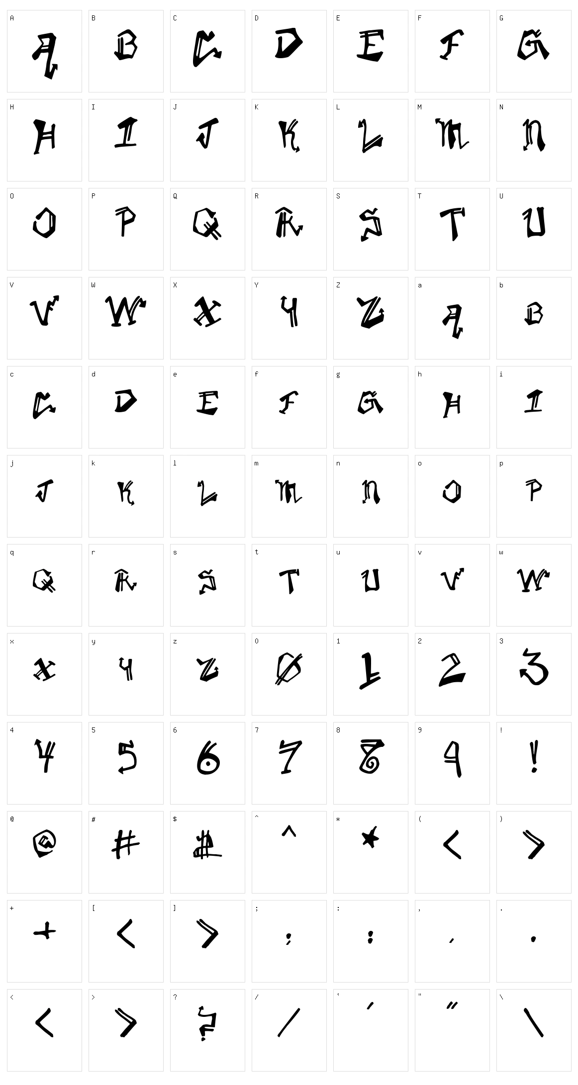 Krylon Character Set