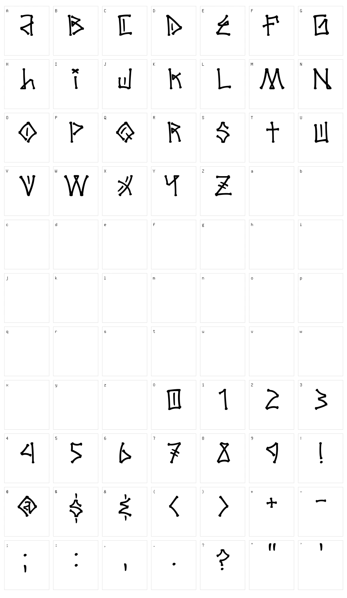 El Barrio Character Set