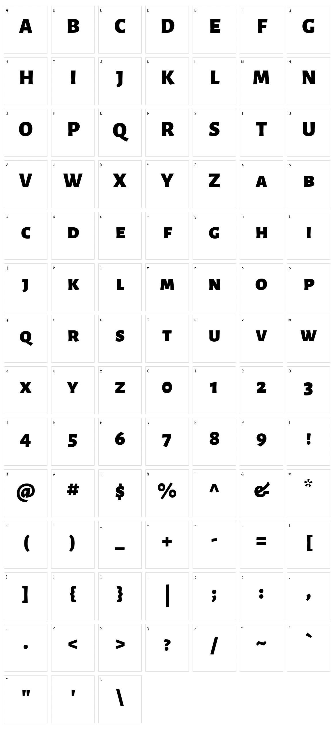 Alegreya sans sc Character Set