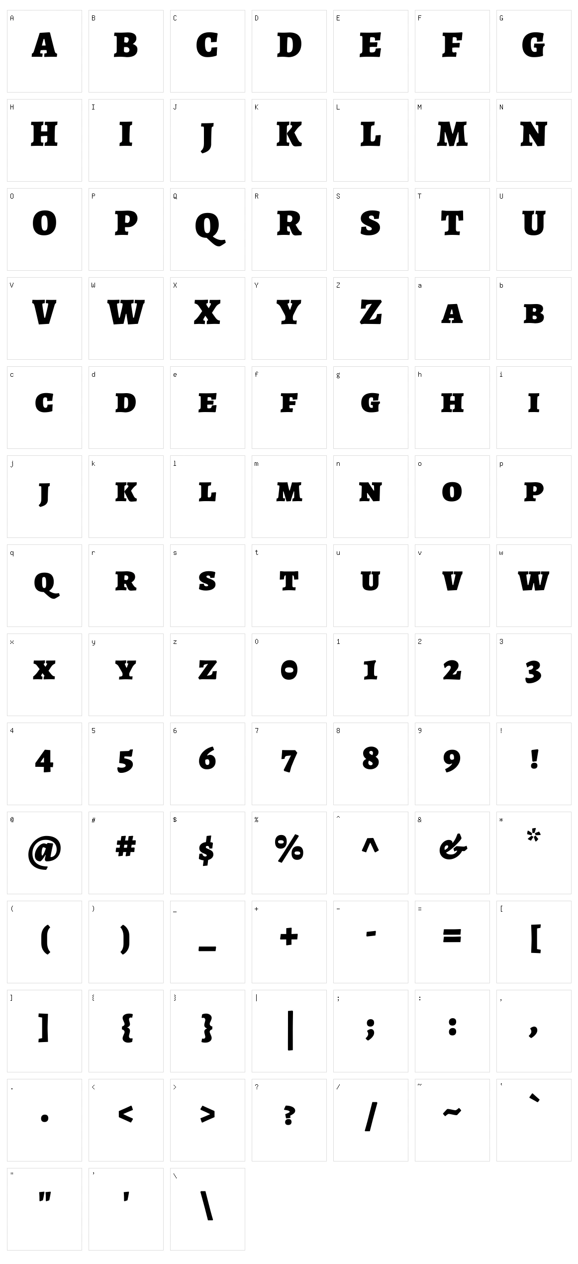 Alegreya sc Character Set