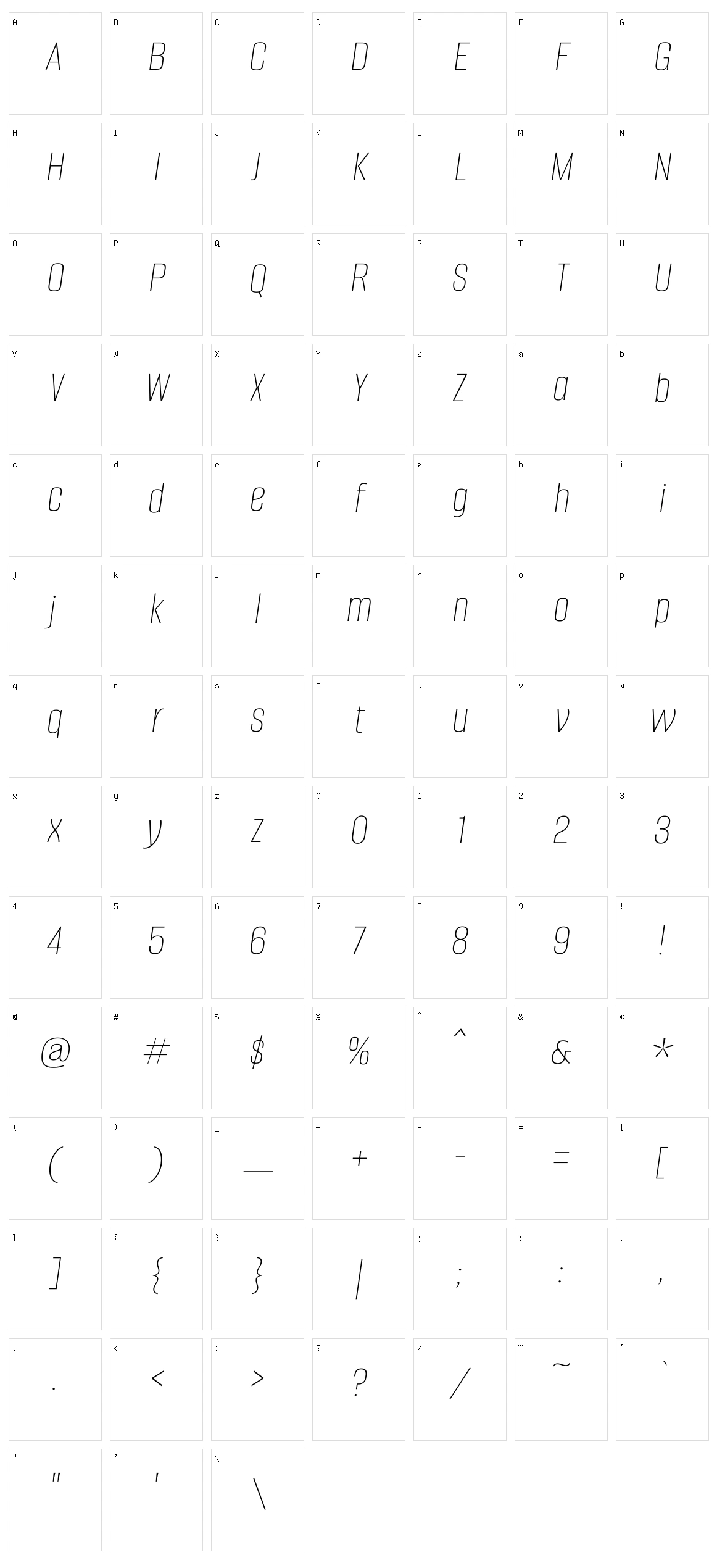 Alumni sans Character Set