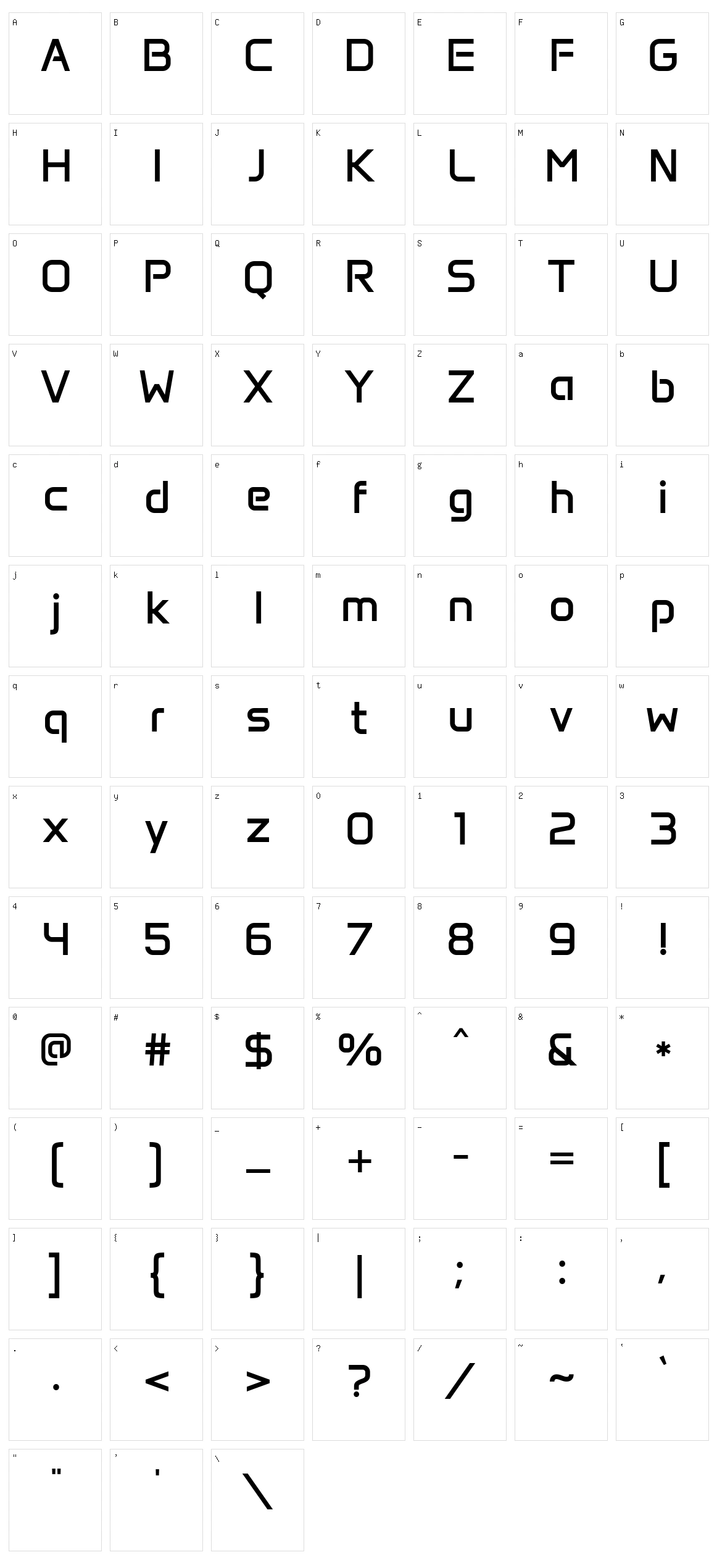 Anta Character Set