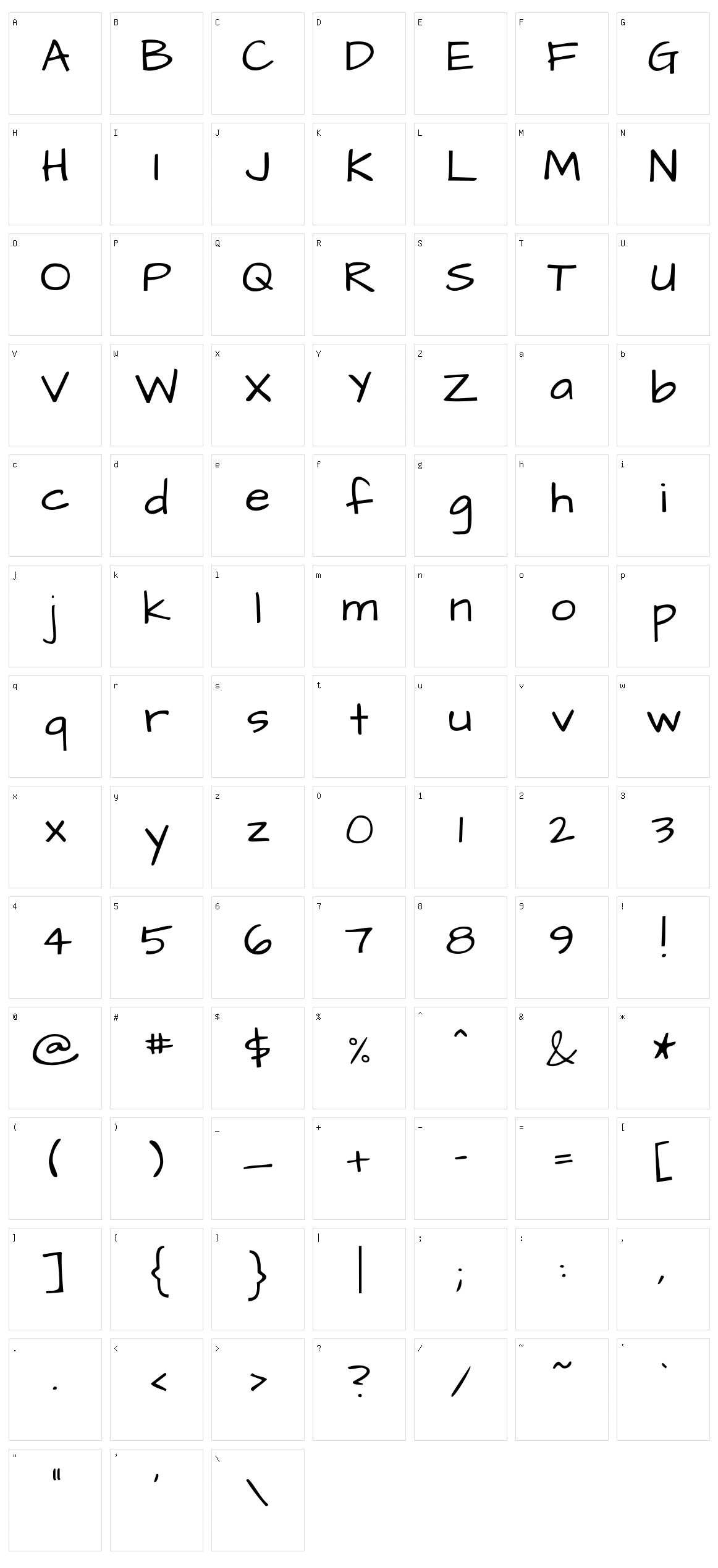 Architects daughter Character Set