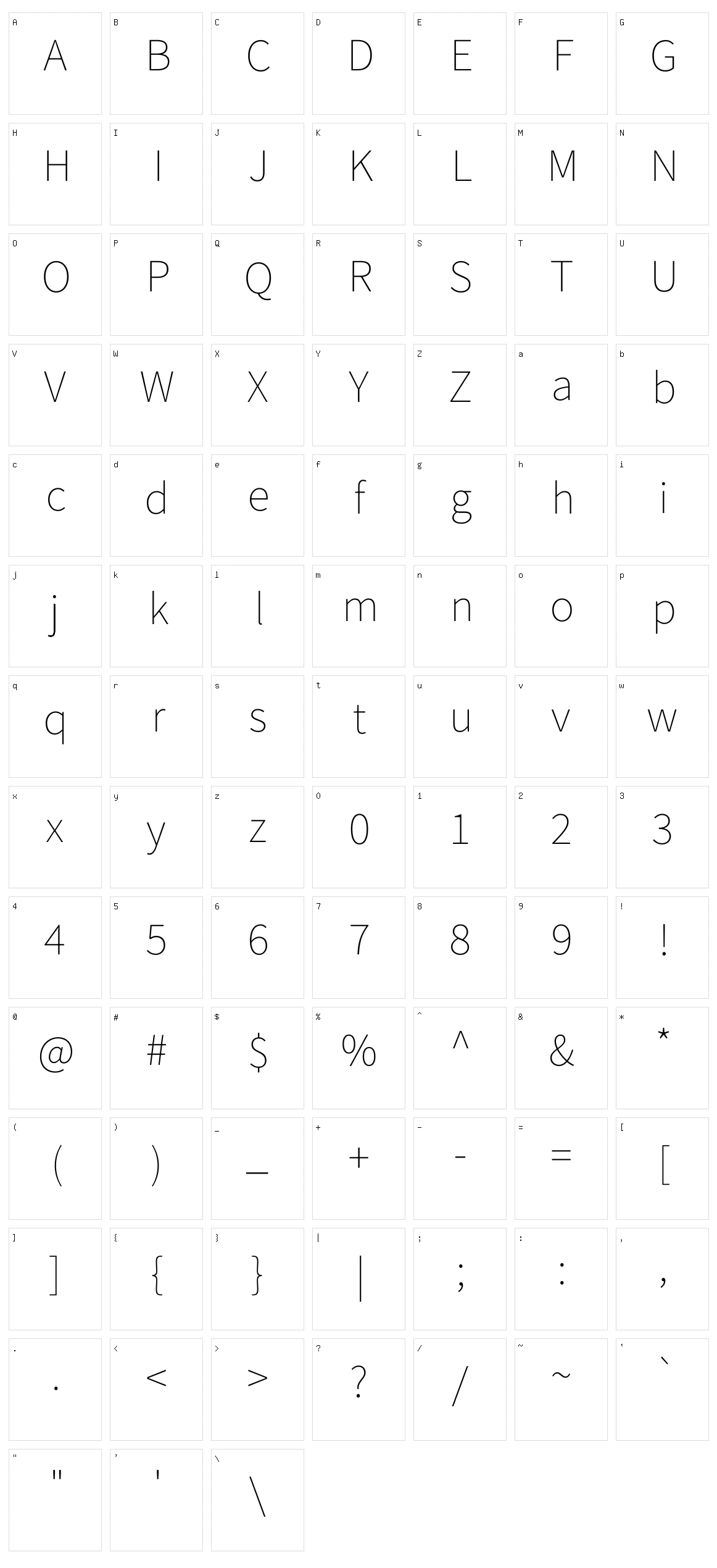 Assistant Character Set