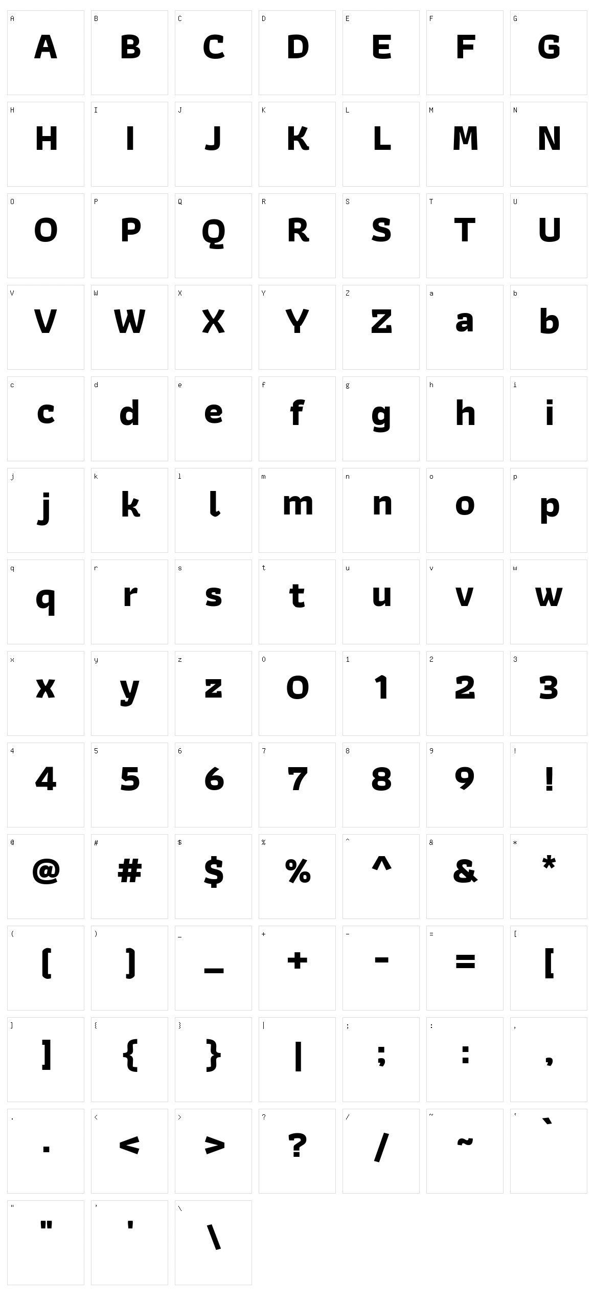 Athiti Character Set