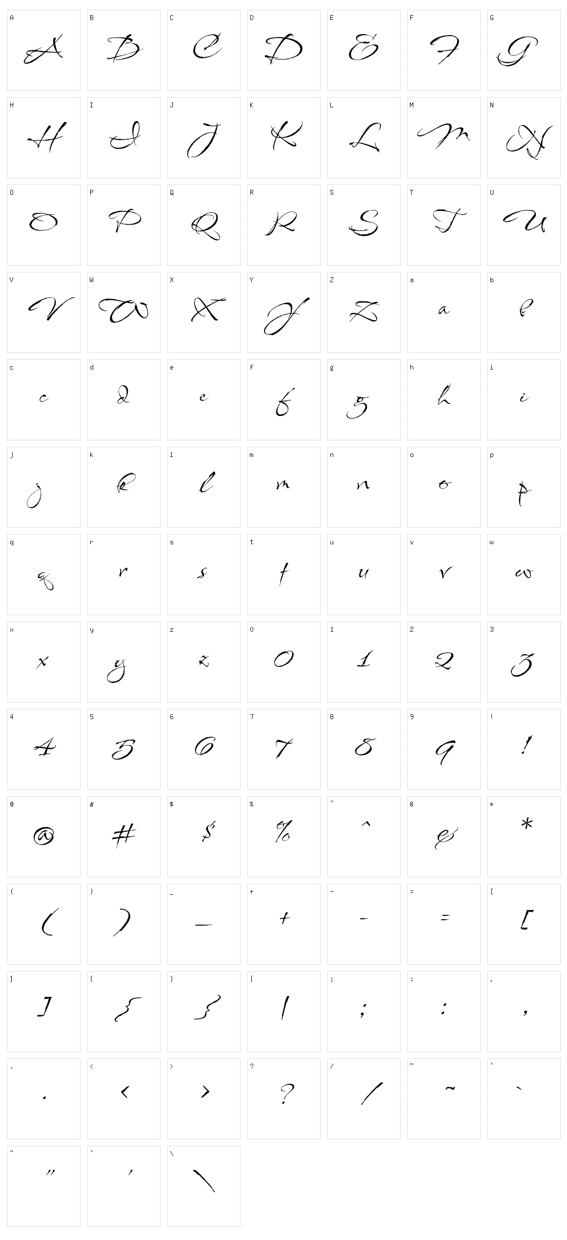 Babylonica Character Set