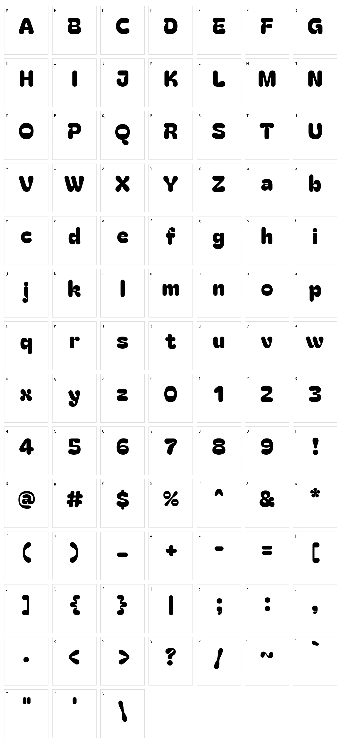 Bagel fat one Character Set