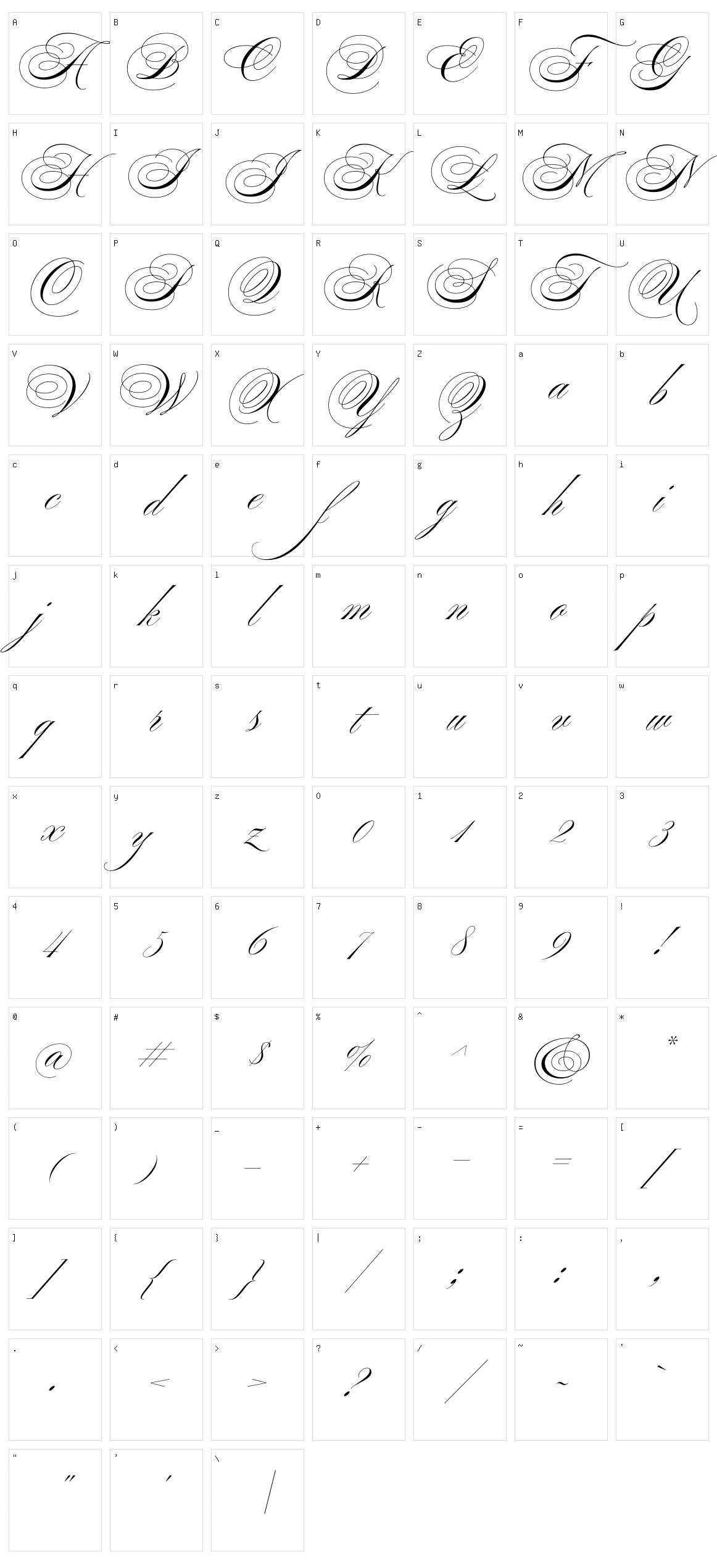 Ballet Character Set