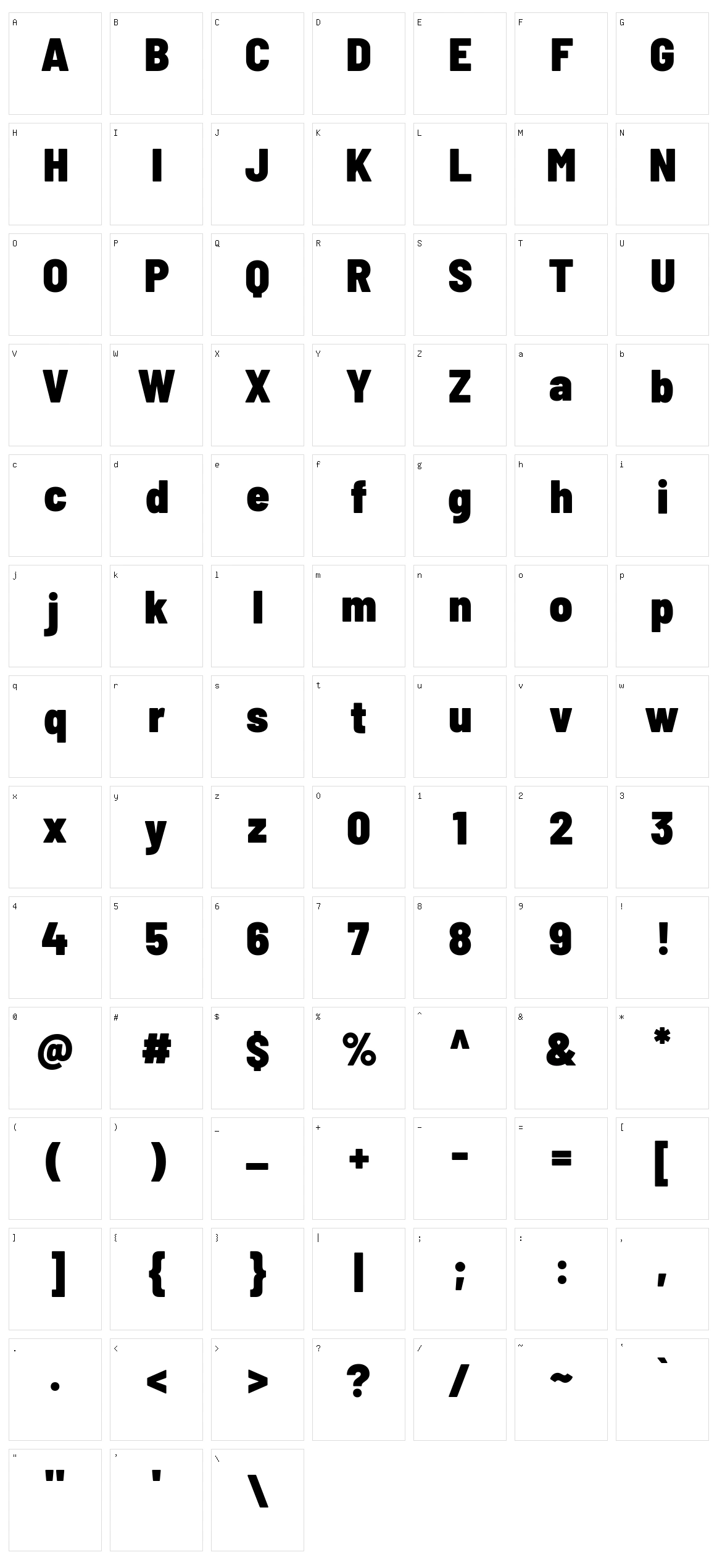 Barlow semi condensed Character Set