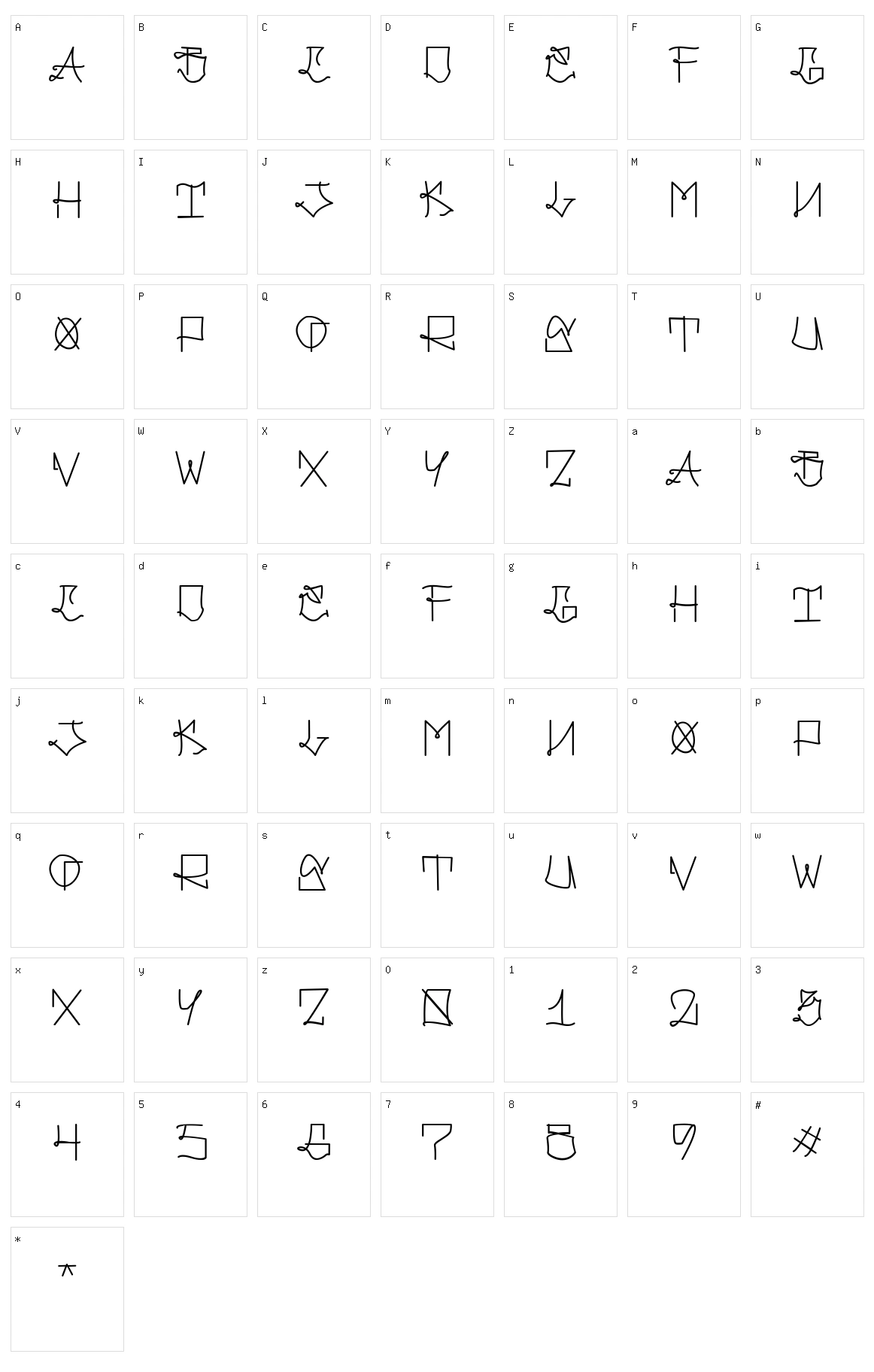 Gangland Style Character Set