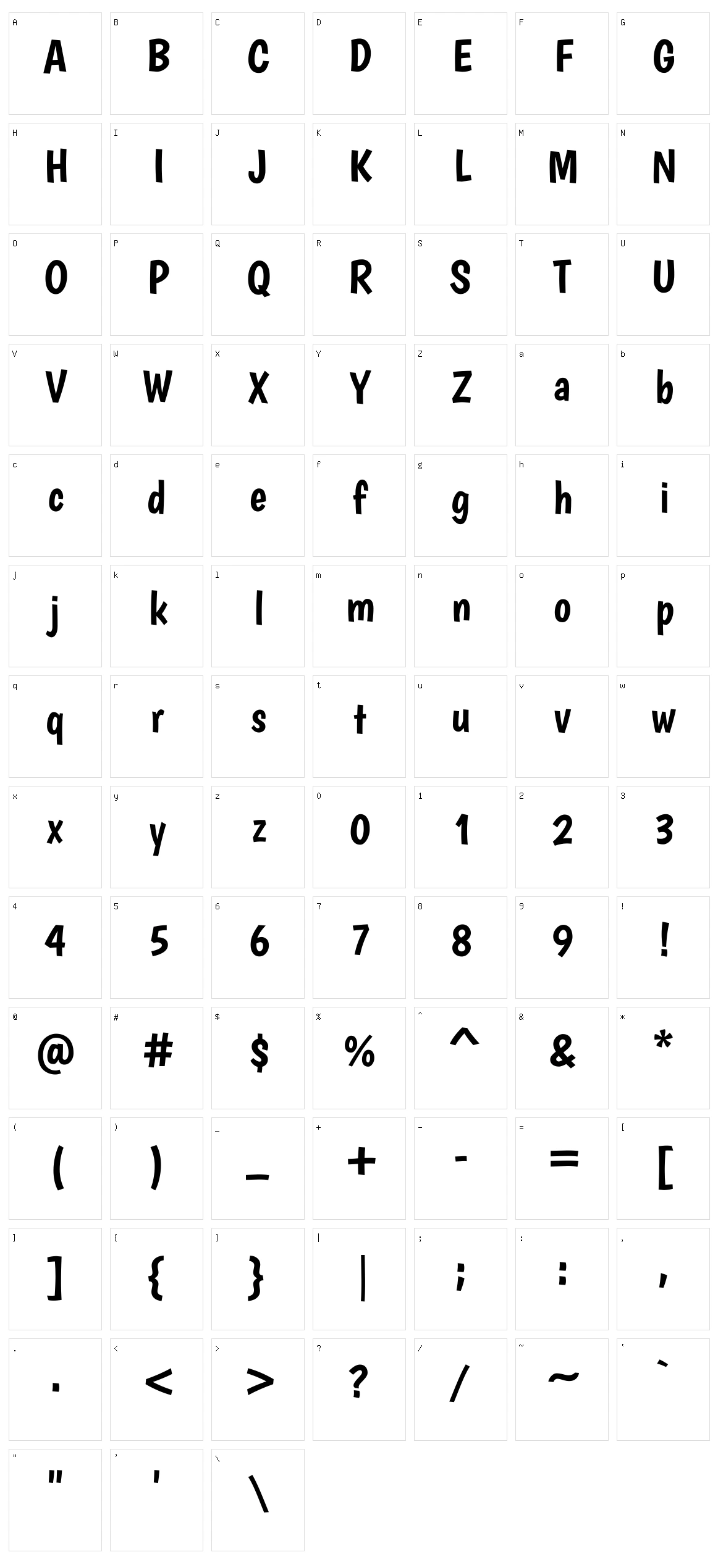 Boogaloo Character Set