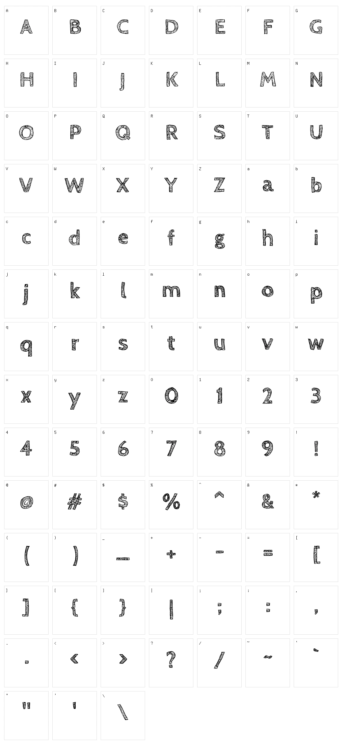 Cabin sketch Character Set