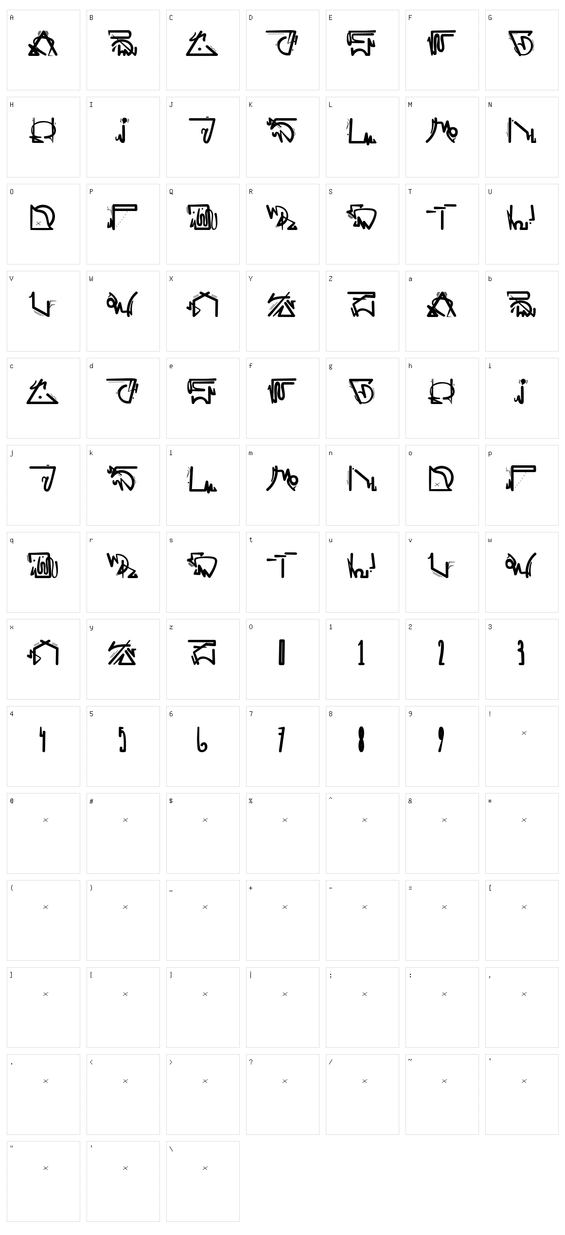 Futurista Sp Character Set