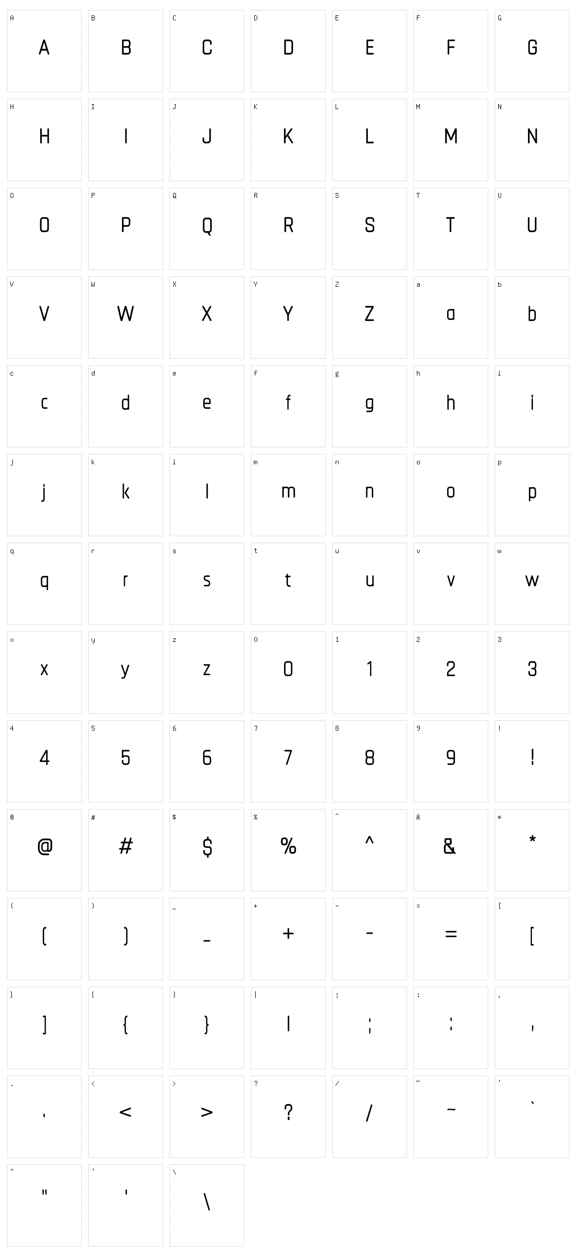 Chathura Character Set