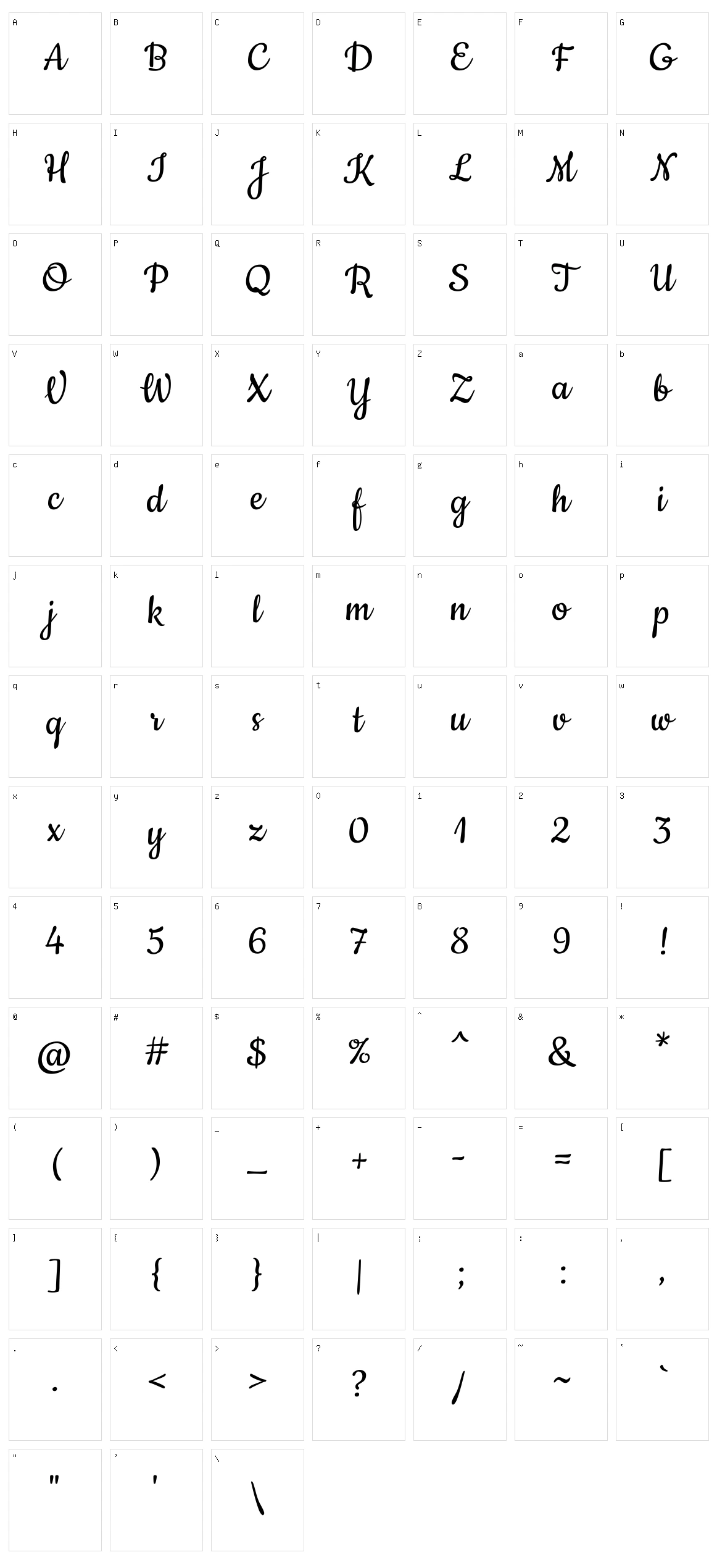 Cookie Character Set